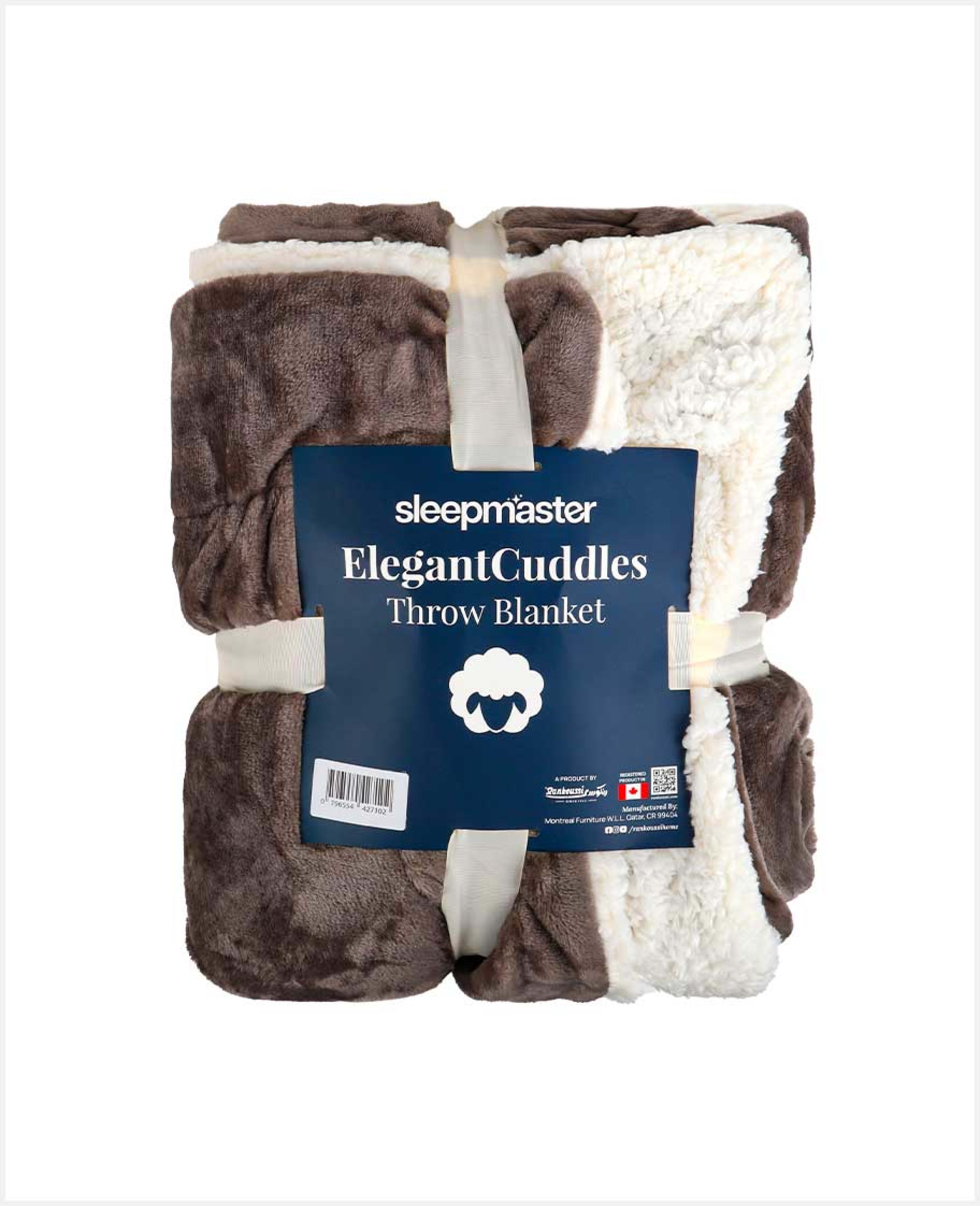 Sleepmaster Elegantcuddles Sherpa Blanket Astd Clr 150x200cm