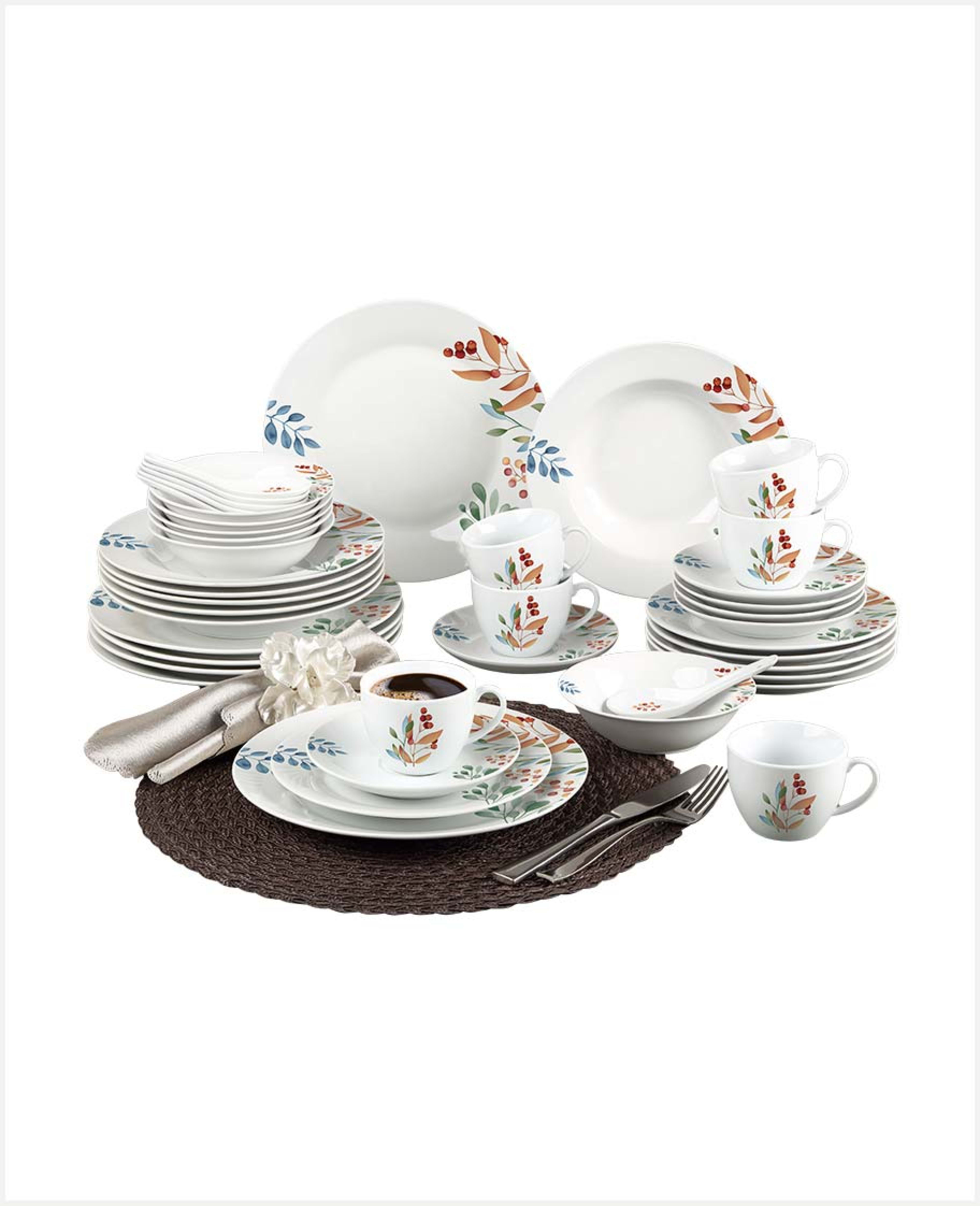 Royal Blue Dinner Set D1 42pcs Gs23.611