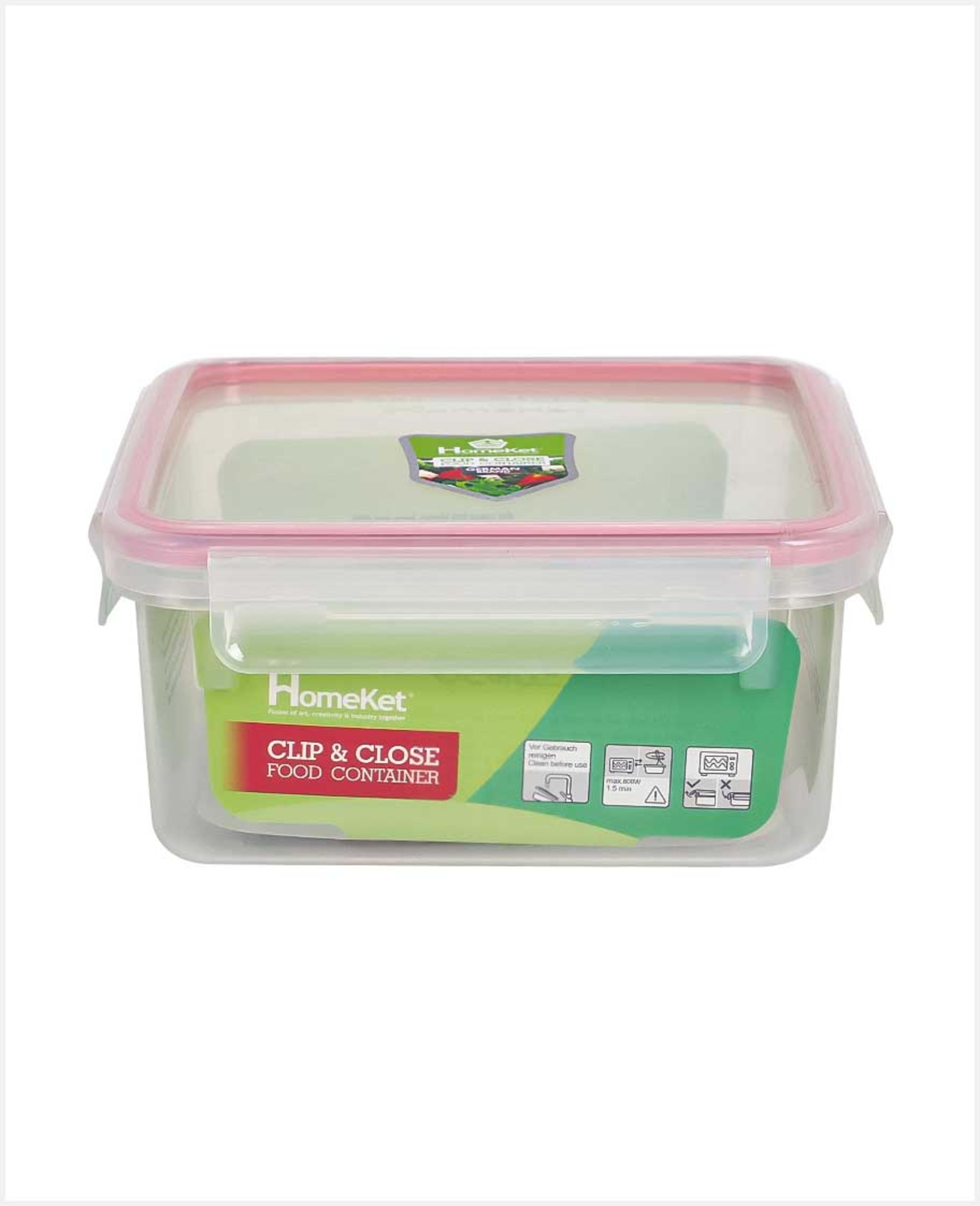 Homeket Clip & Close Food Container 1510ml 3467