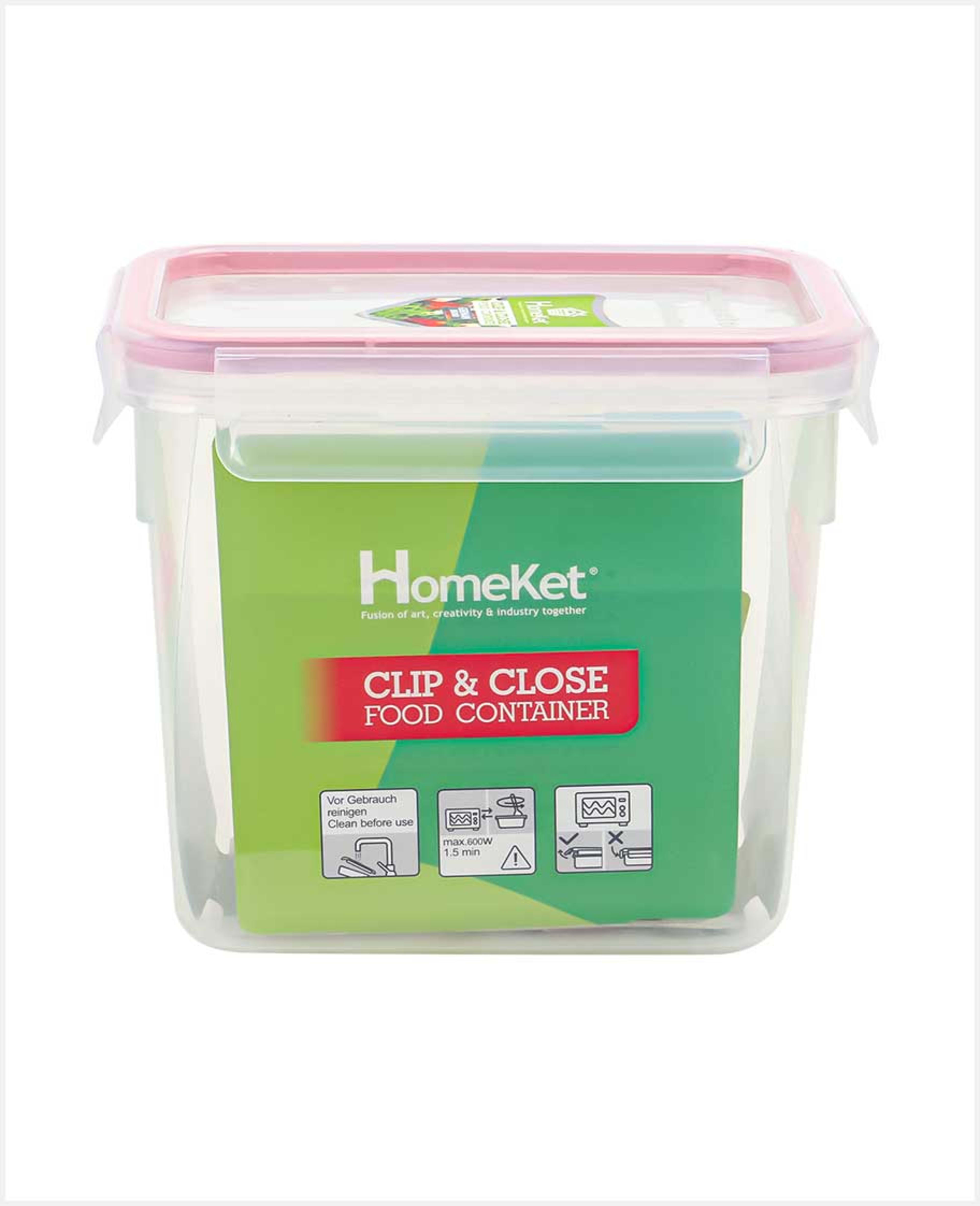 Homeket Clip & Close Food Container 1480ml 3476