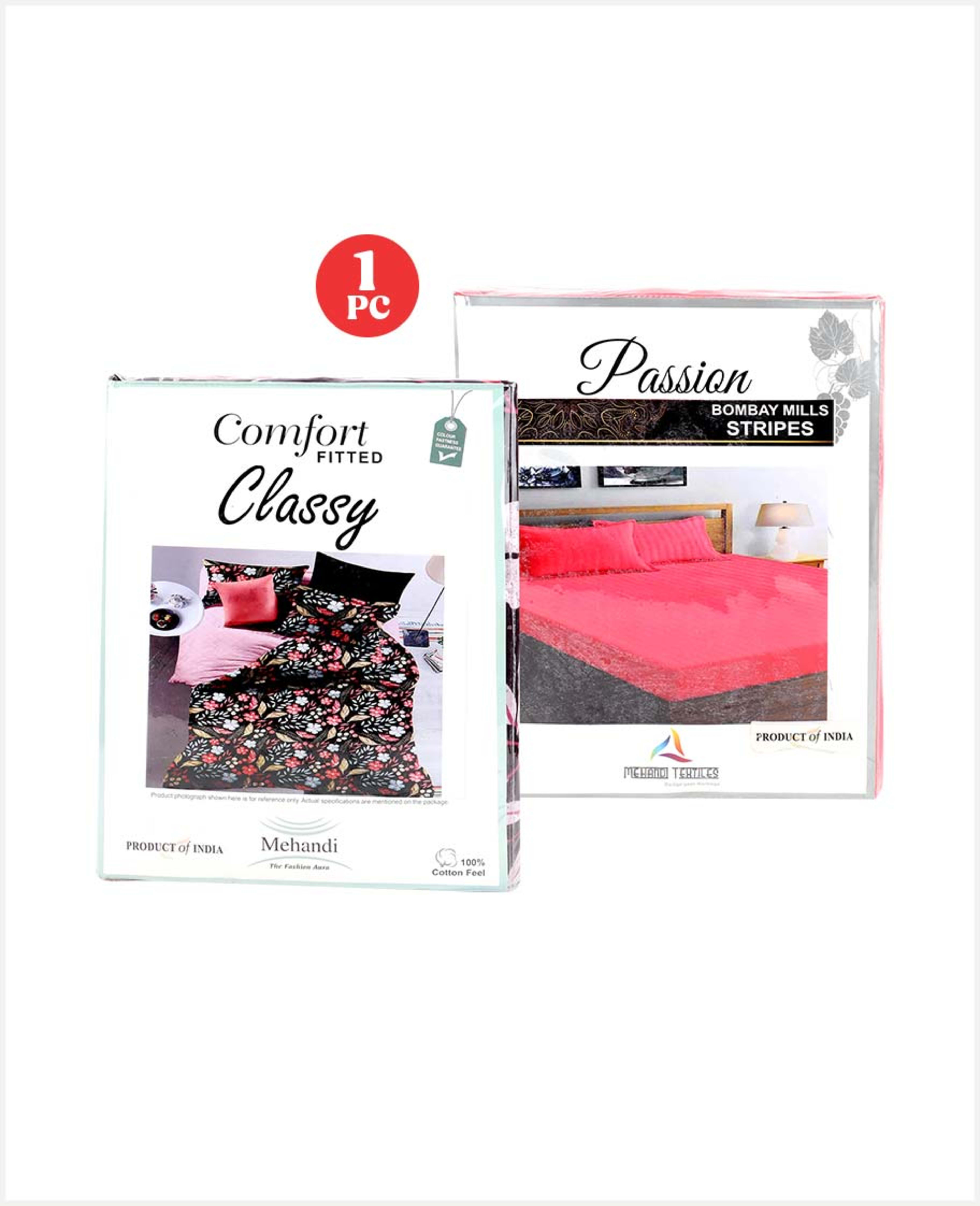 Mehandi Textiles Bed Sheet Assorted