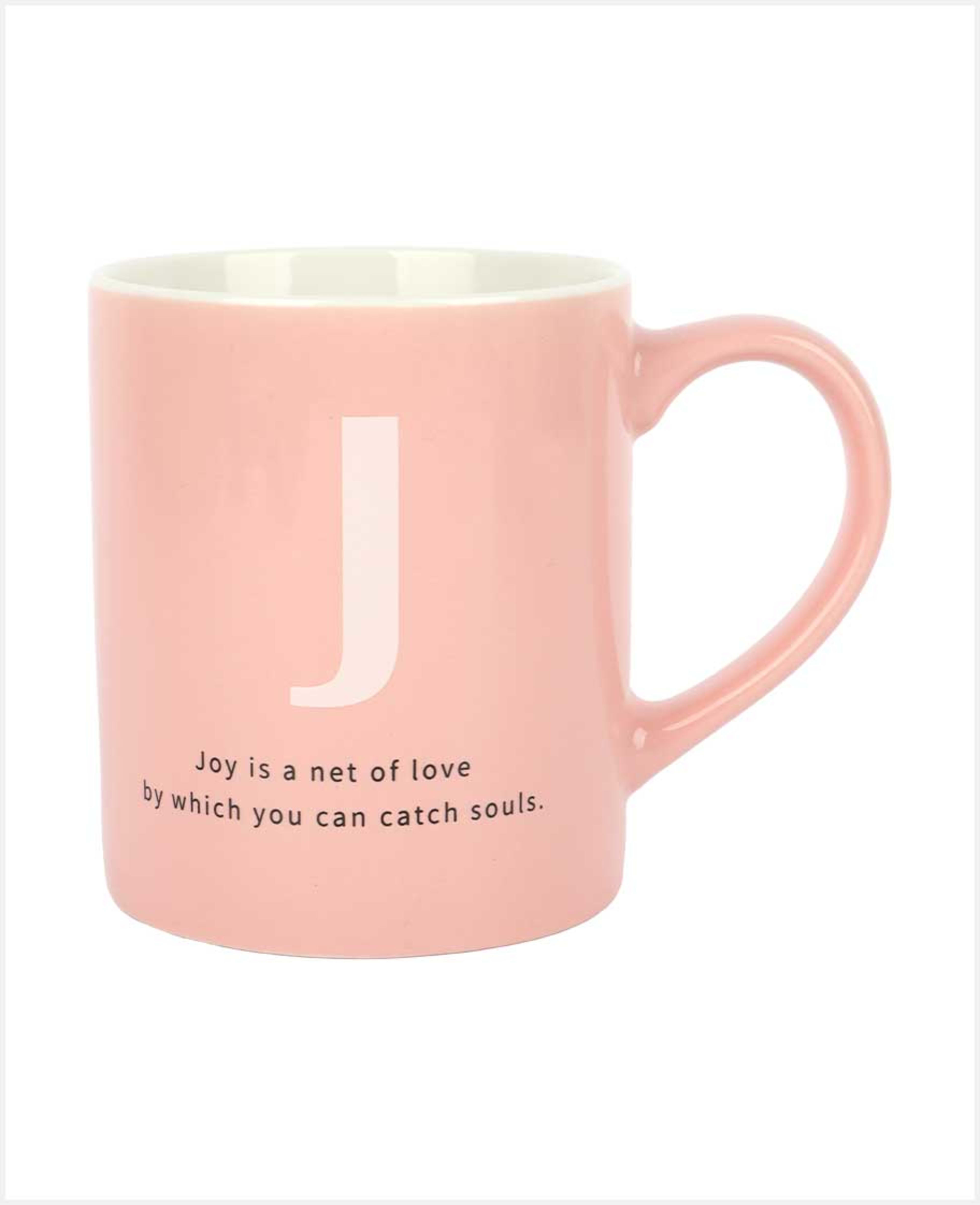 Diveenas Mug Alphabet with Msg Pink 350ml Hw01839