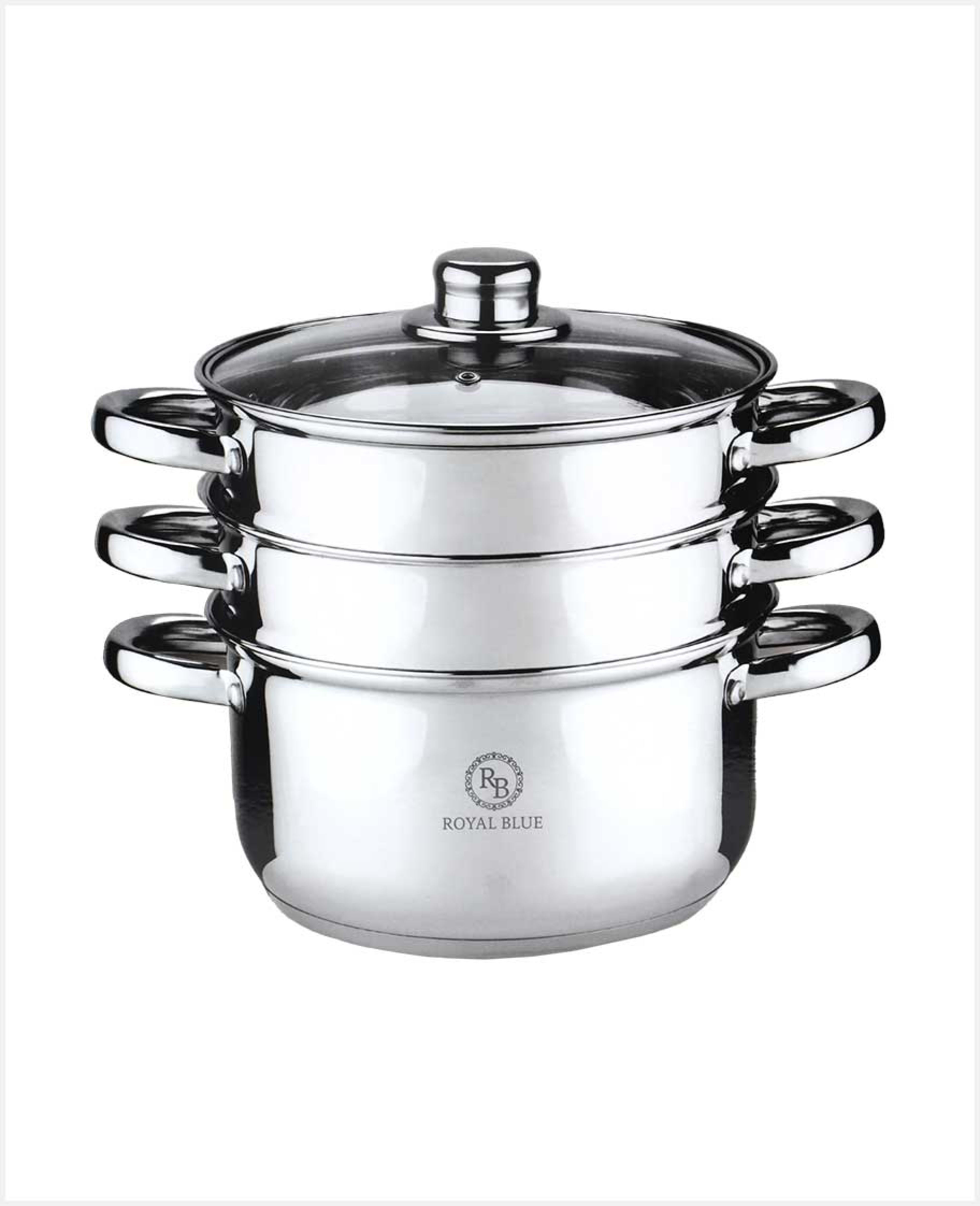Royal Blue Steamer 3pcs Set 24cm Gj.10056