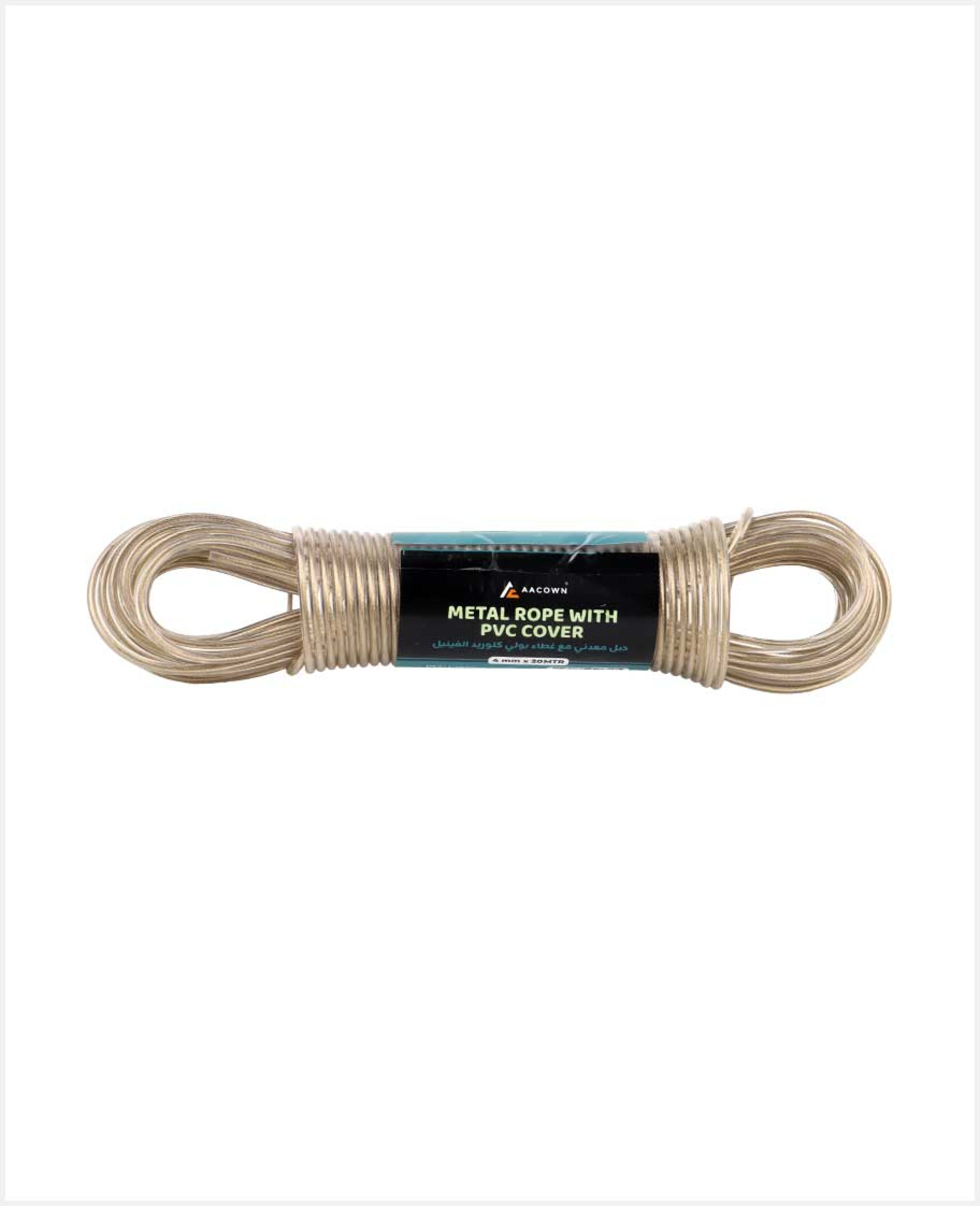 Aacown Metal Rope with Pvc Cover 4mm 20mtr