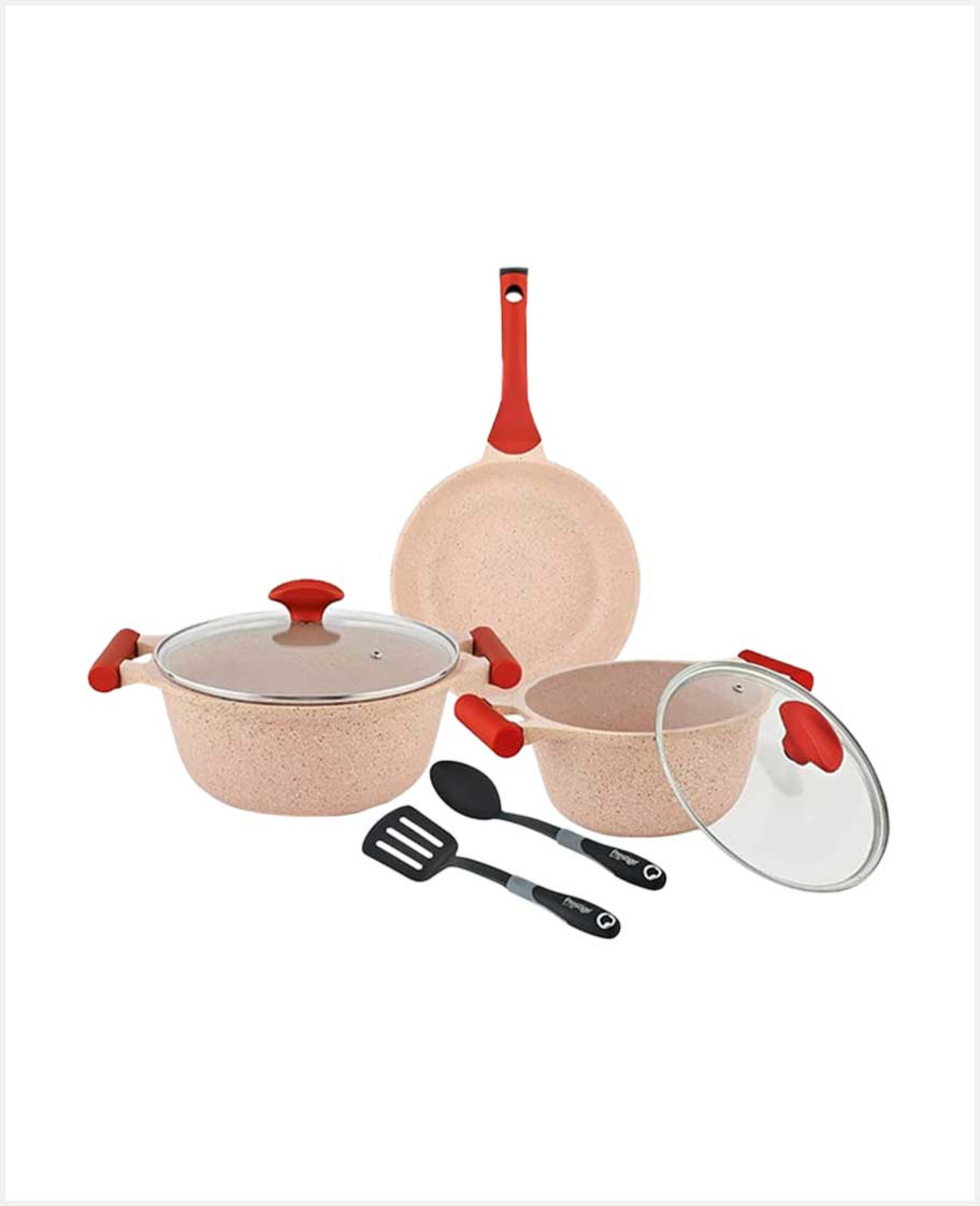 Prestige Essentials Cookware Set 7pcs Pink Regular Pr80961