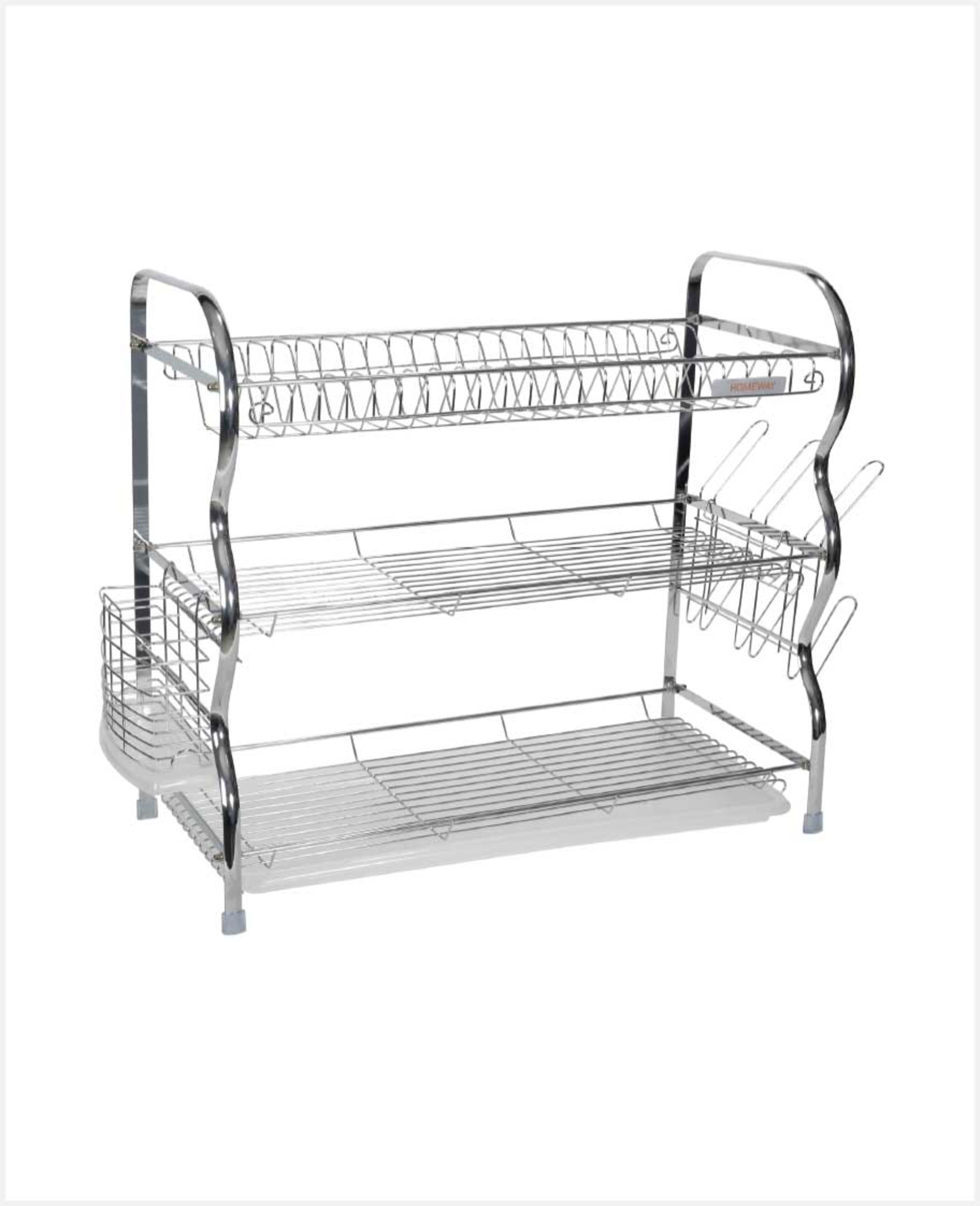 Homeway Dish Rack 3tier with Tray Hw3784