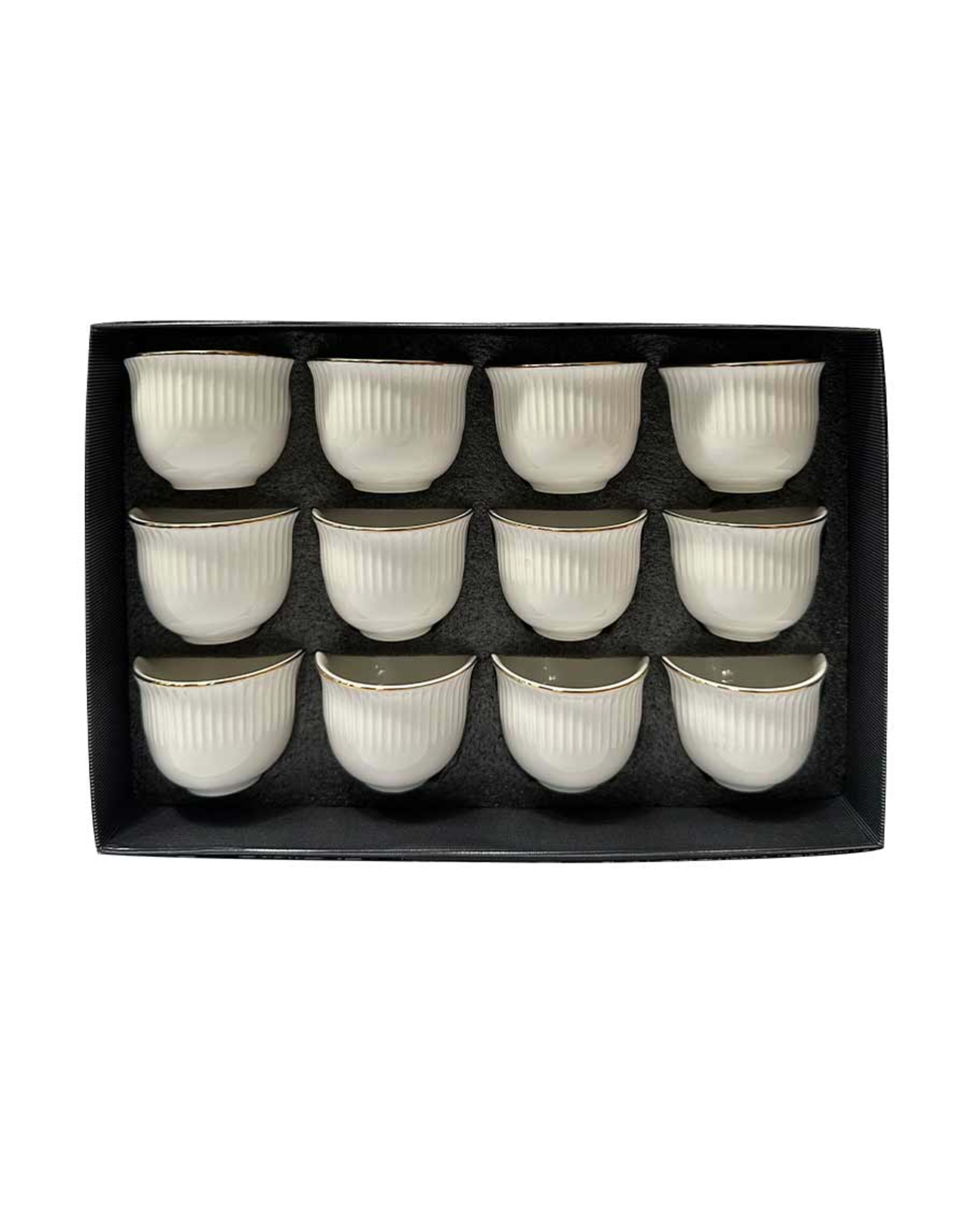 Royal Blue Embossed Royalblue Cawa Cup 12 Pcs Set Ryb103hhl01004