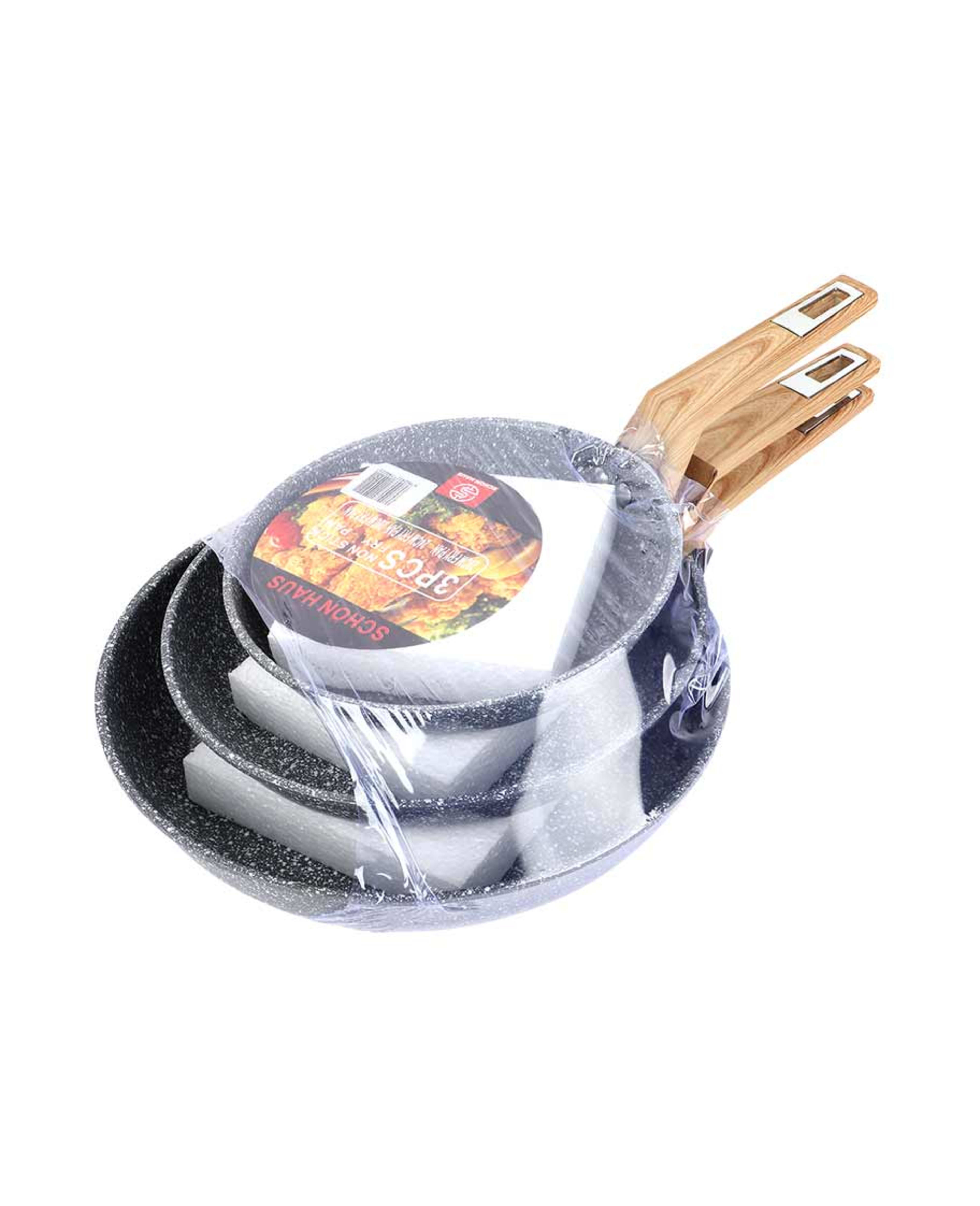Schon Haus Marble Pan Set (20+24+28 Cm) 3pcs Yw-cw241214-22