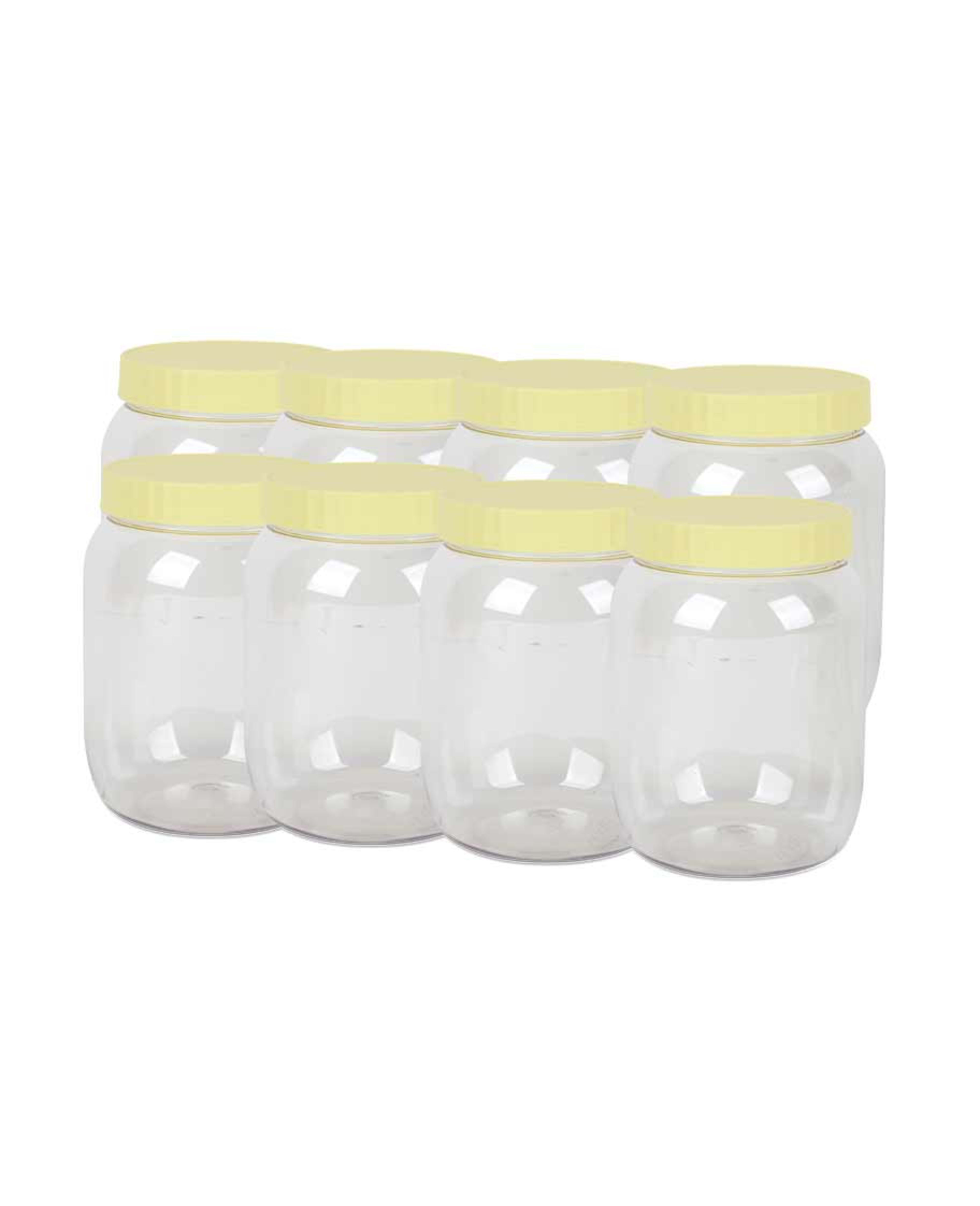 Homelife Round Pet Jar 8pcs 1000ml 0731