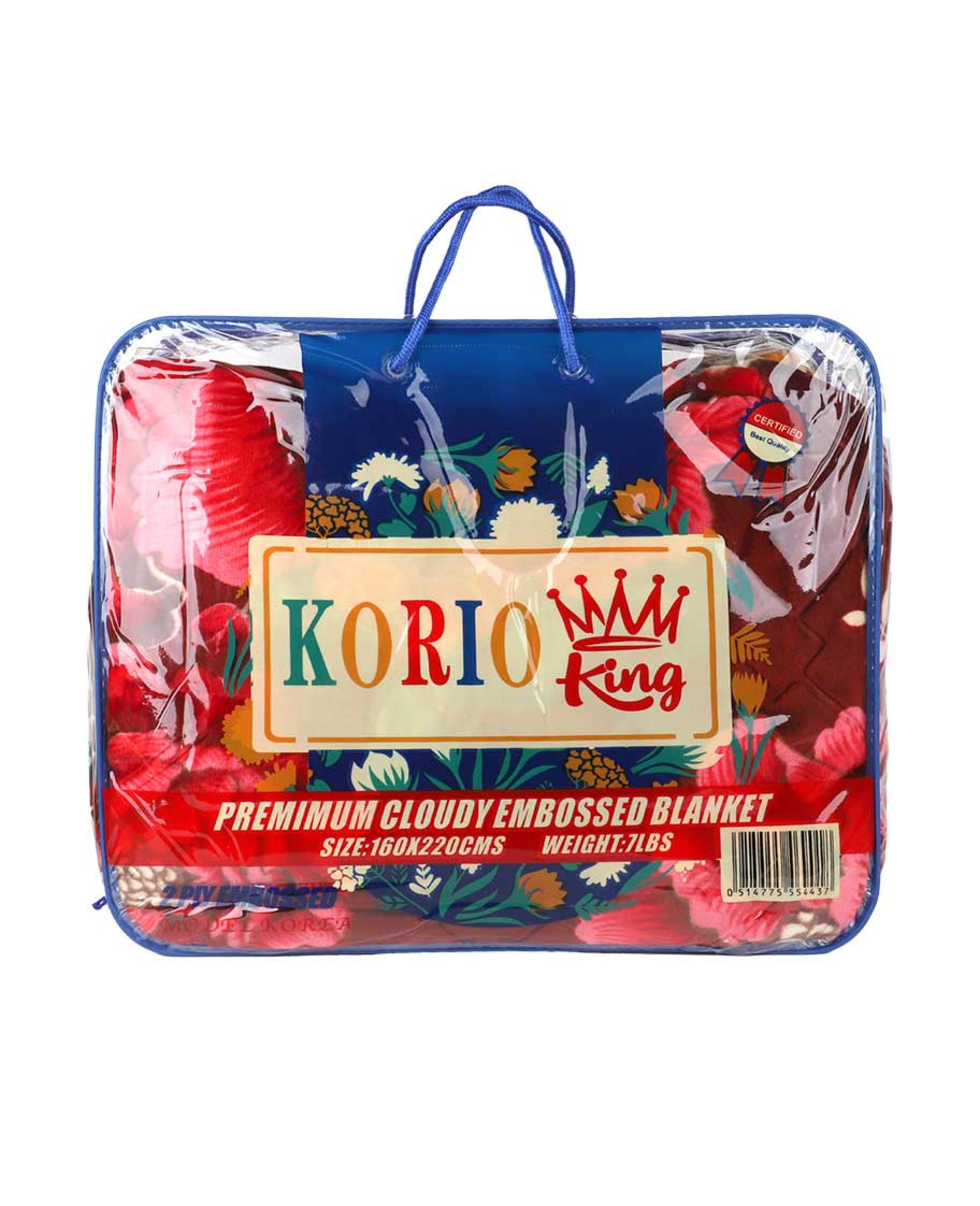 Korio King Single 2ply Blanket 160x220cm