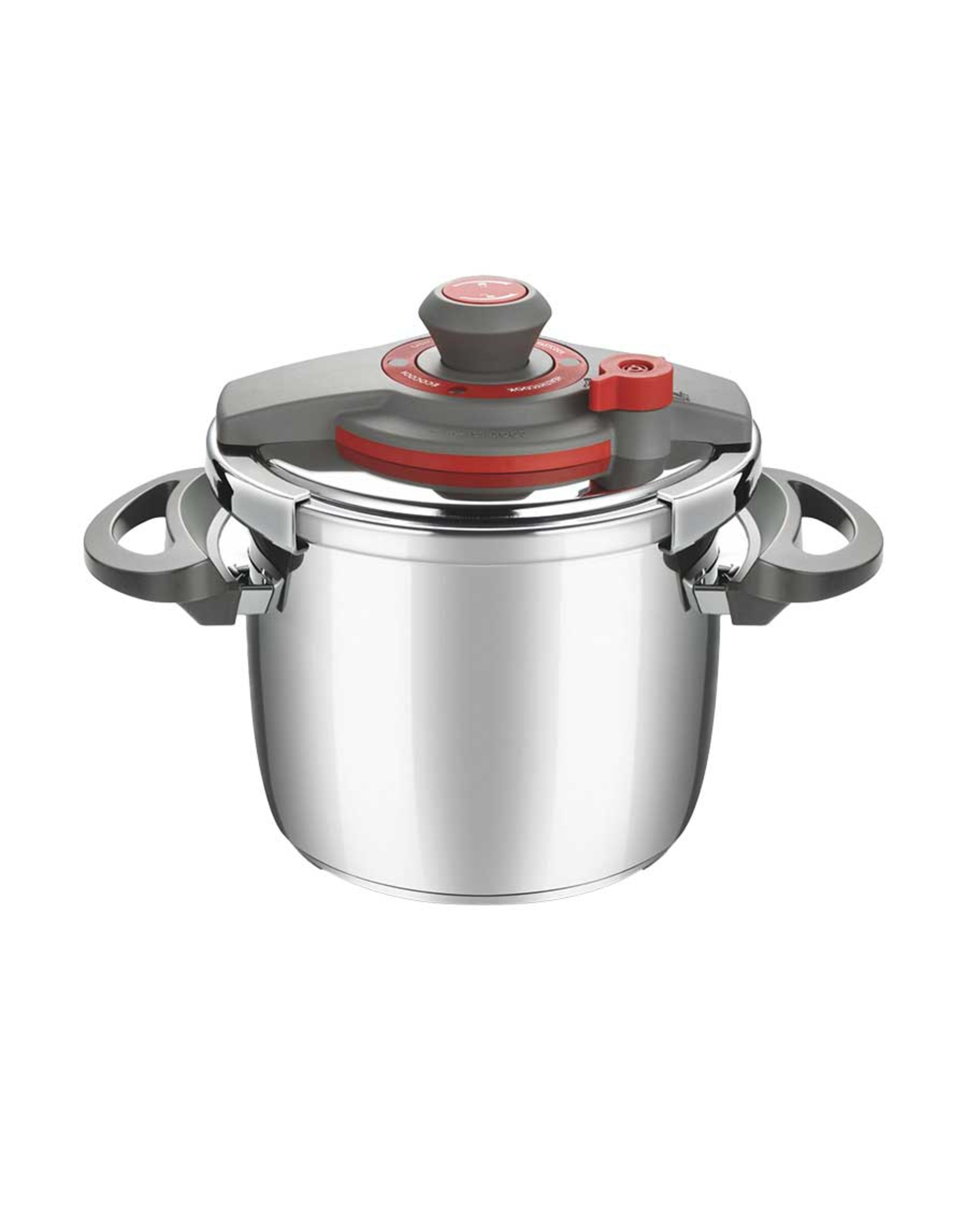 Falez Cookfest Pressure Cooker Gray & Red 6ltr F30298