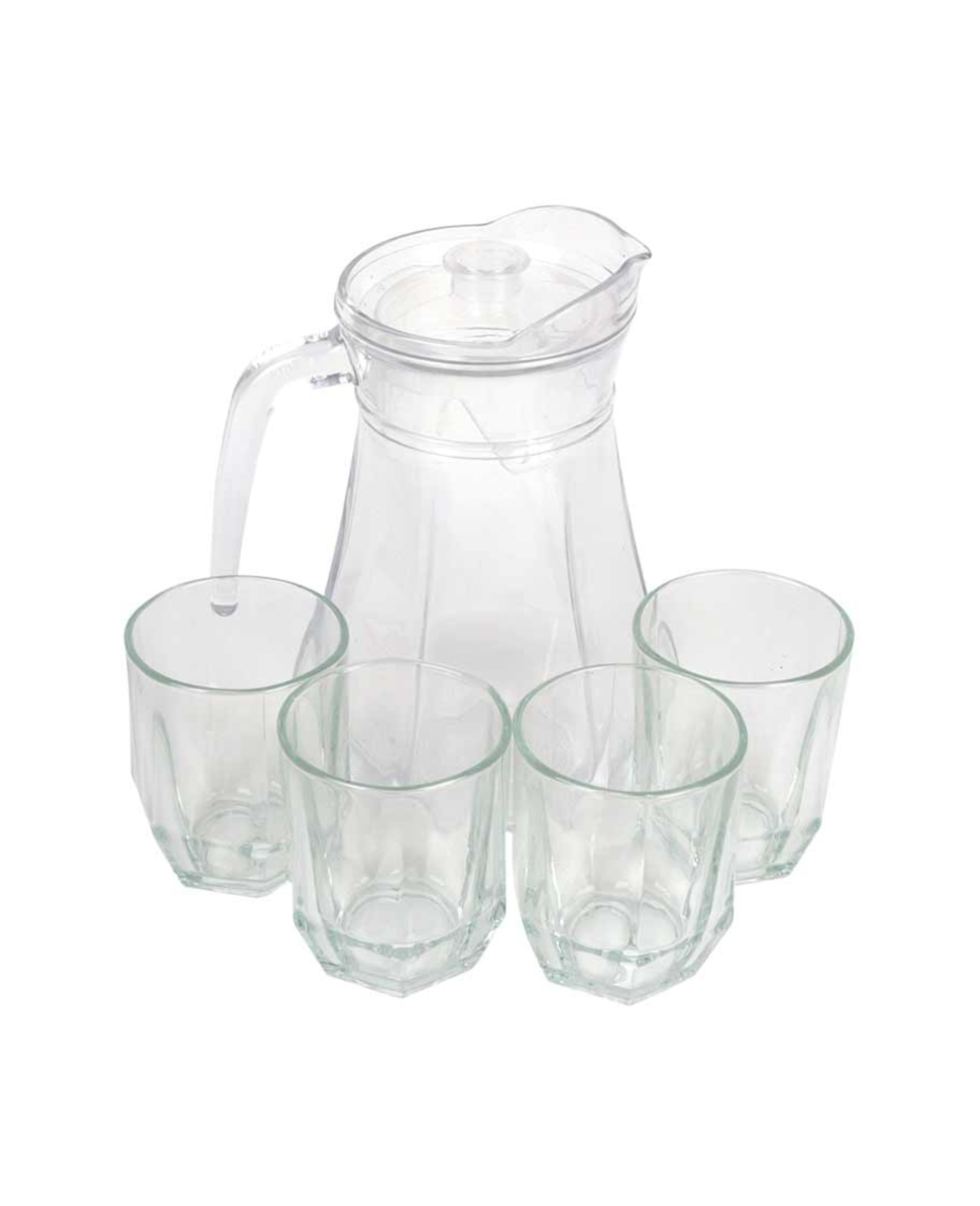Glass Kettle Set 5pcs 1200ml + 260ml Lisj-5