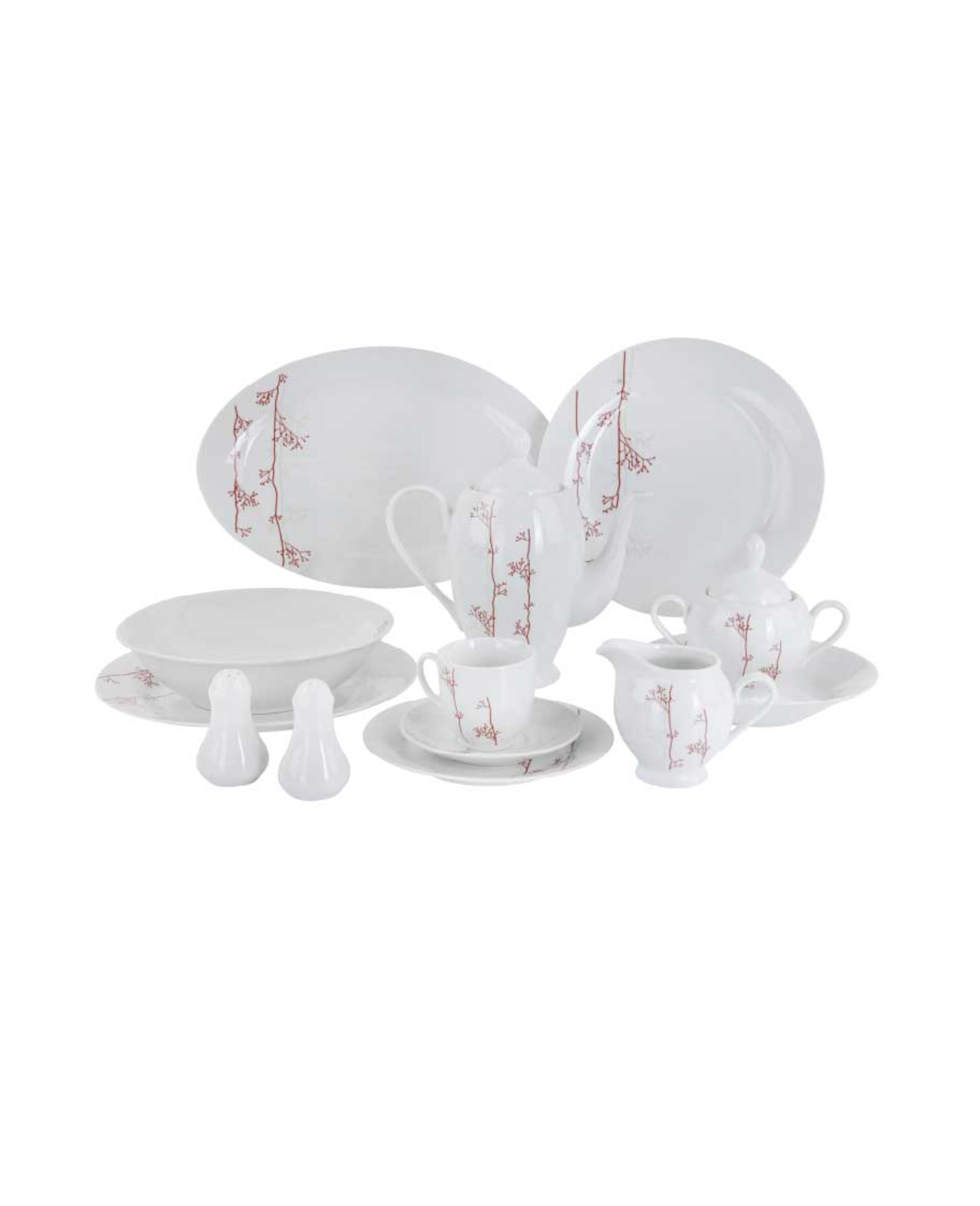 Royalford Supremo Porcelain Dinner Set 49pcs Rf9988