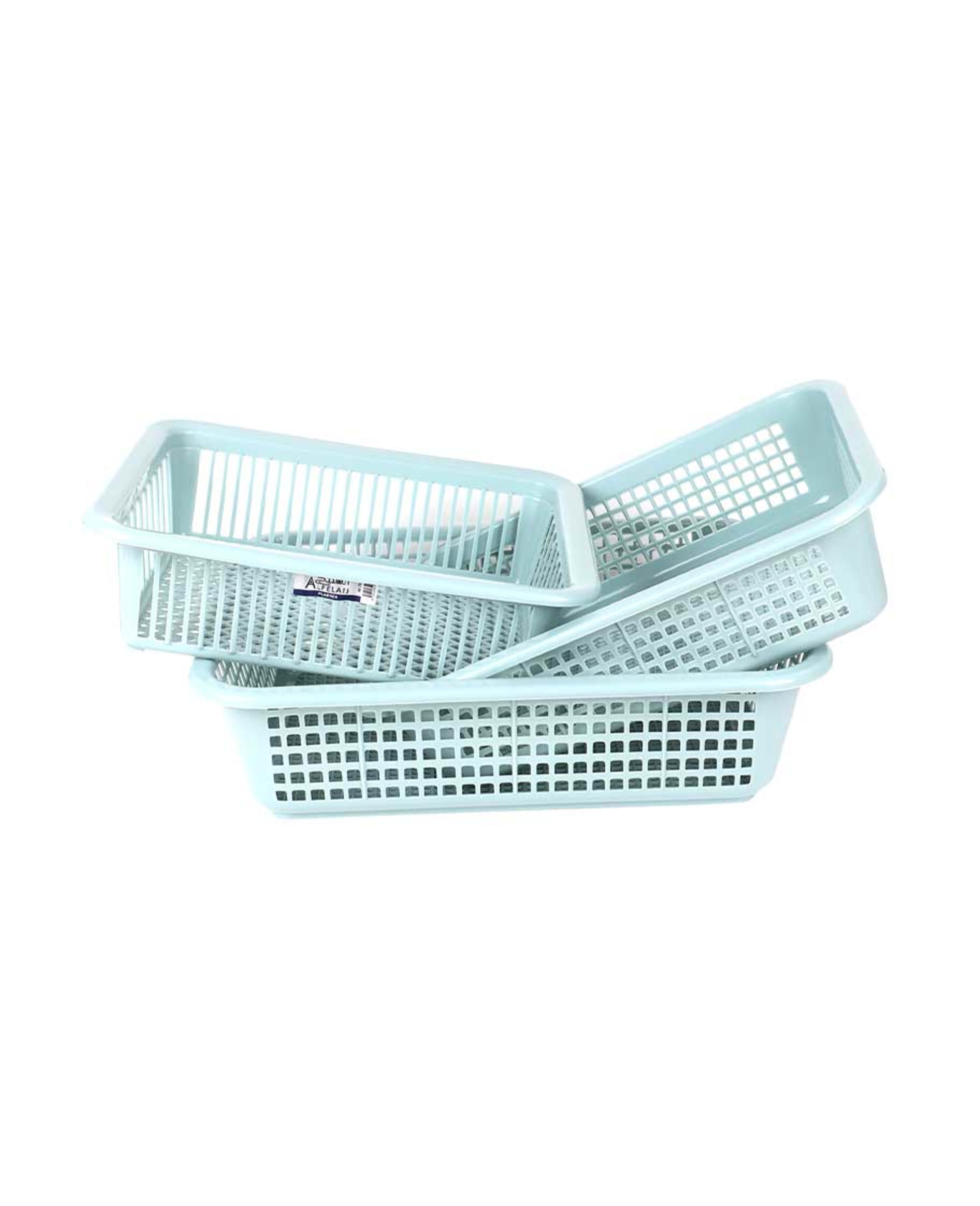 Alfelaij Rectangular Fruit Basket Set 3pcs Af-708/783/697