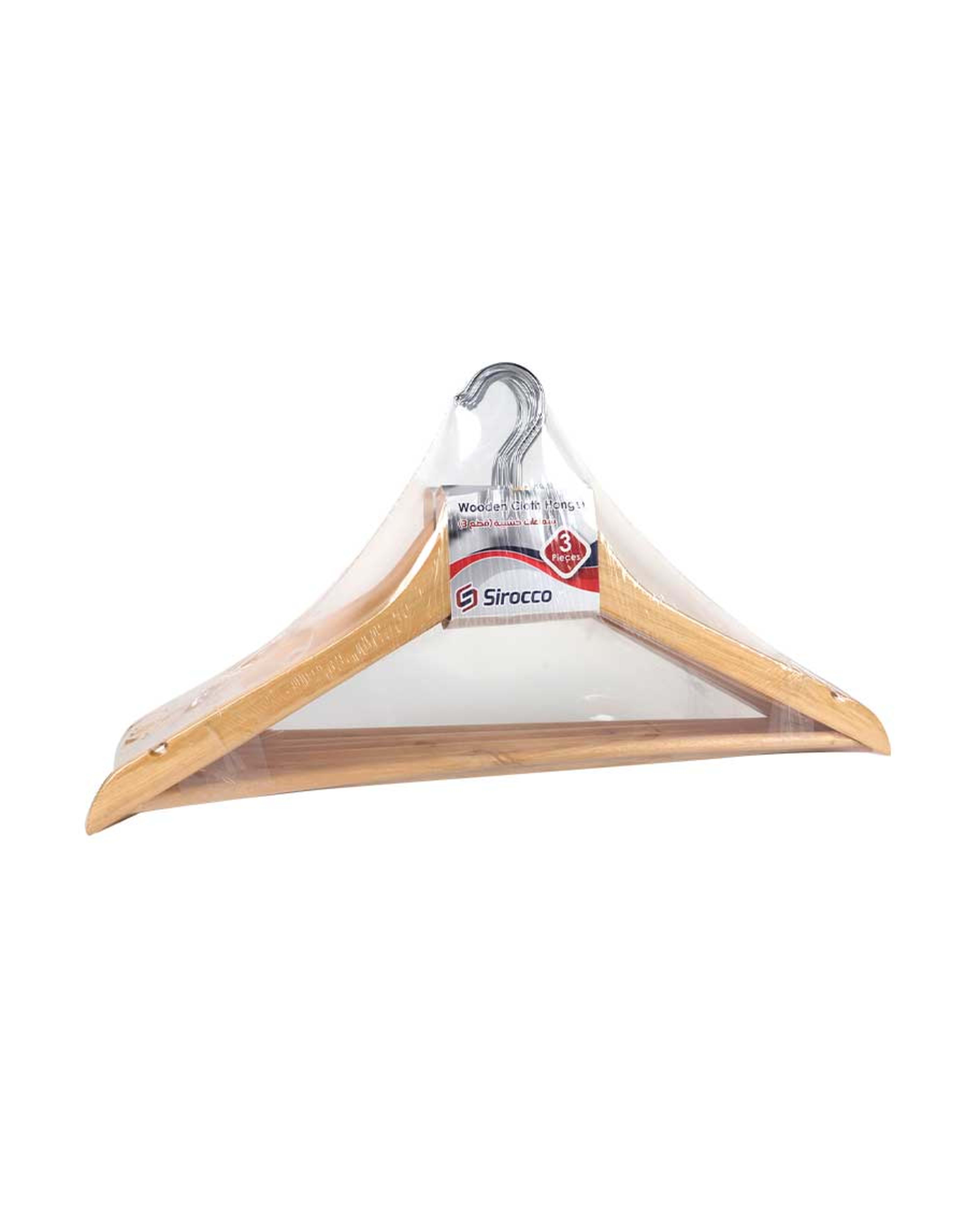 Sirocco Wooden Cloth Hanger 9pcs Wch03-n