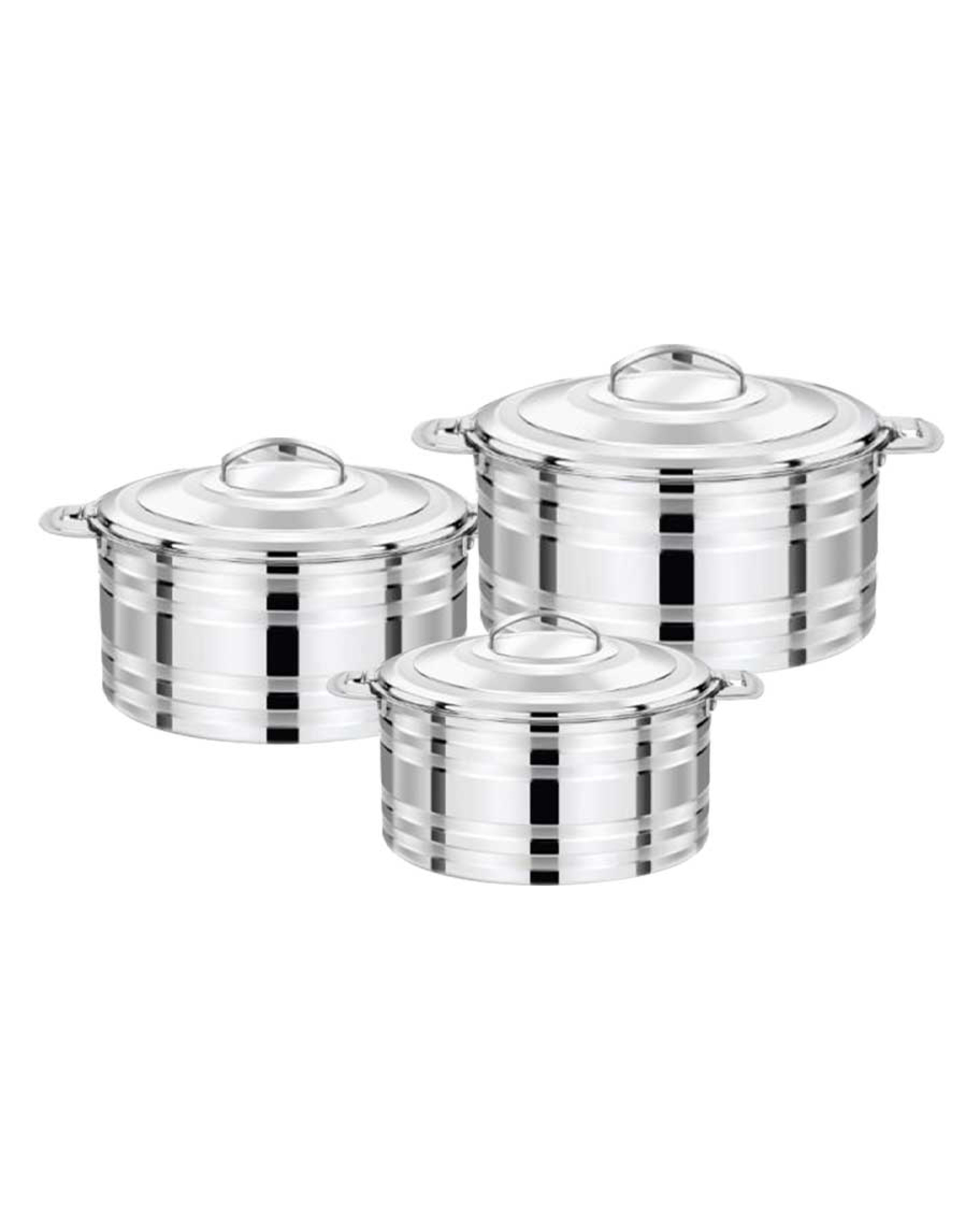 Pradeep Shamma Stainless Steel Hot Pot 3pcs Set Tpr009