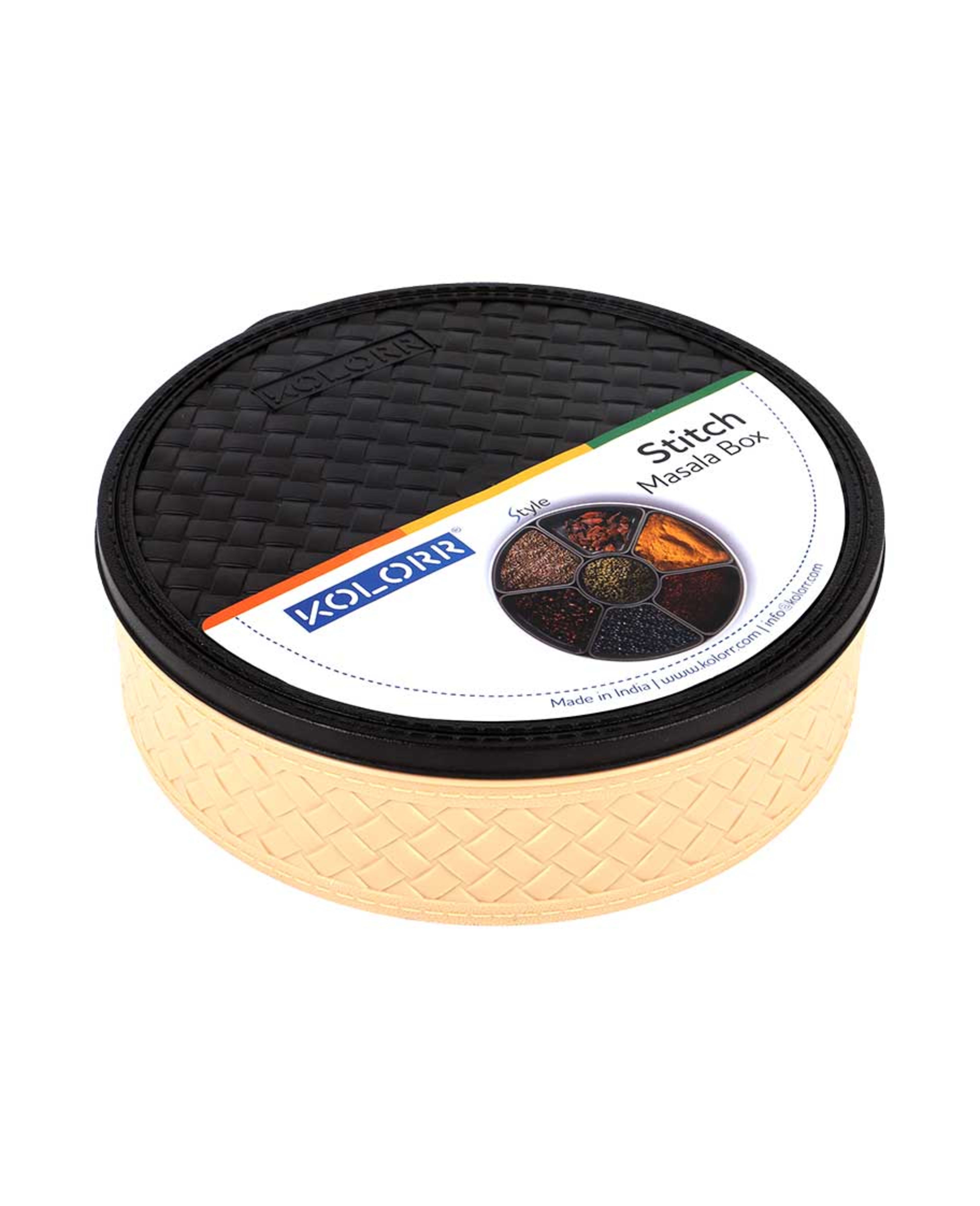 Kolorr Stitch Masala Box with Spoon