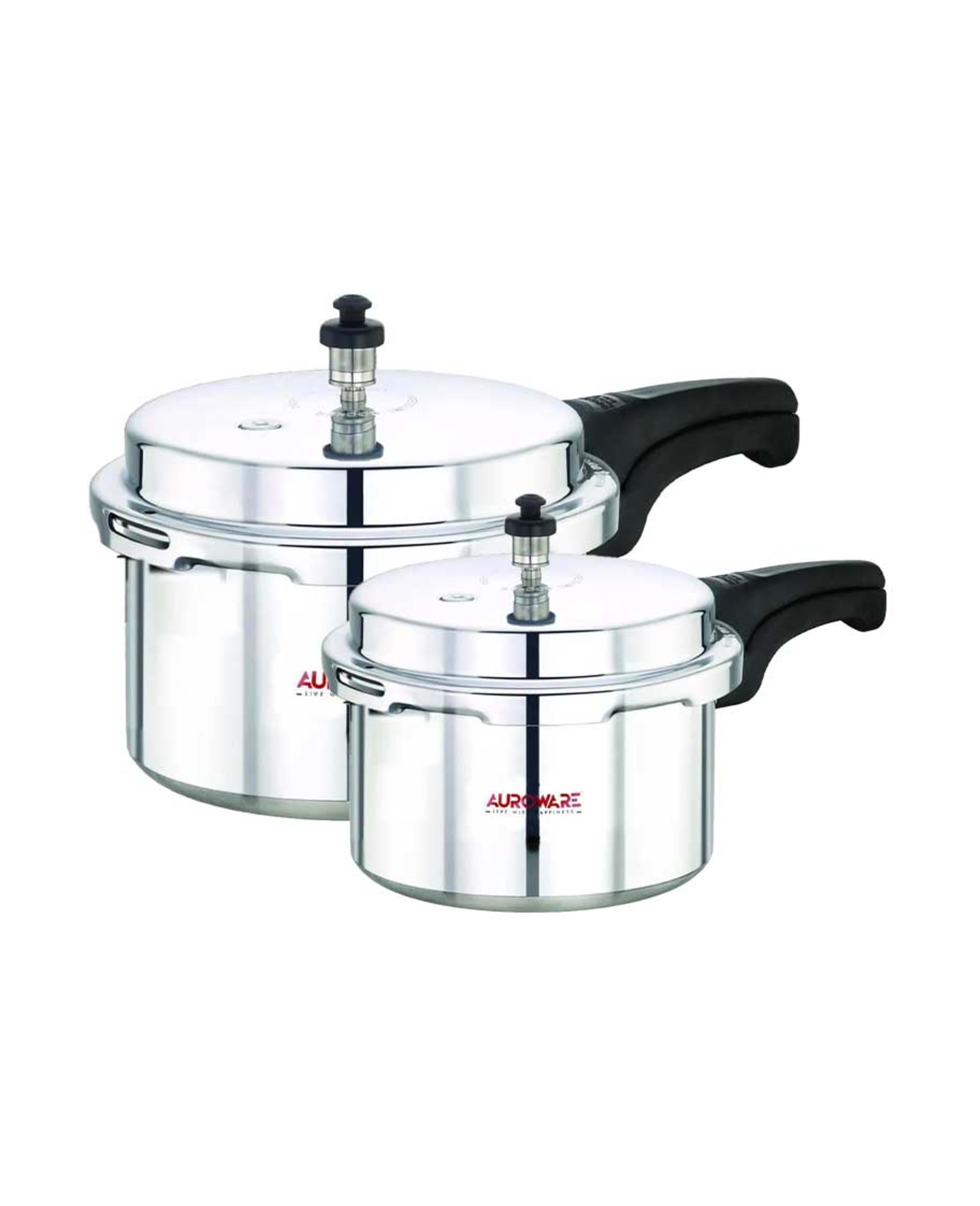 Auroware Combo Alum Pressure Cooker 5+3ltr 1pcs Ar5011