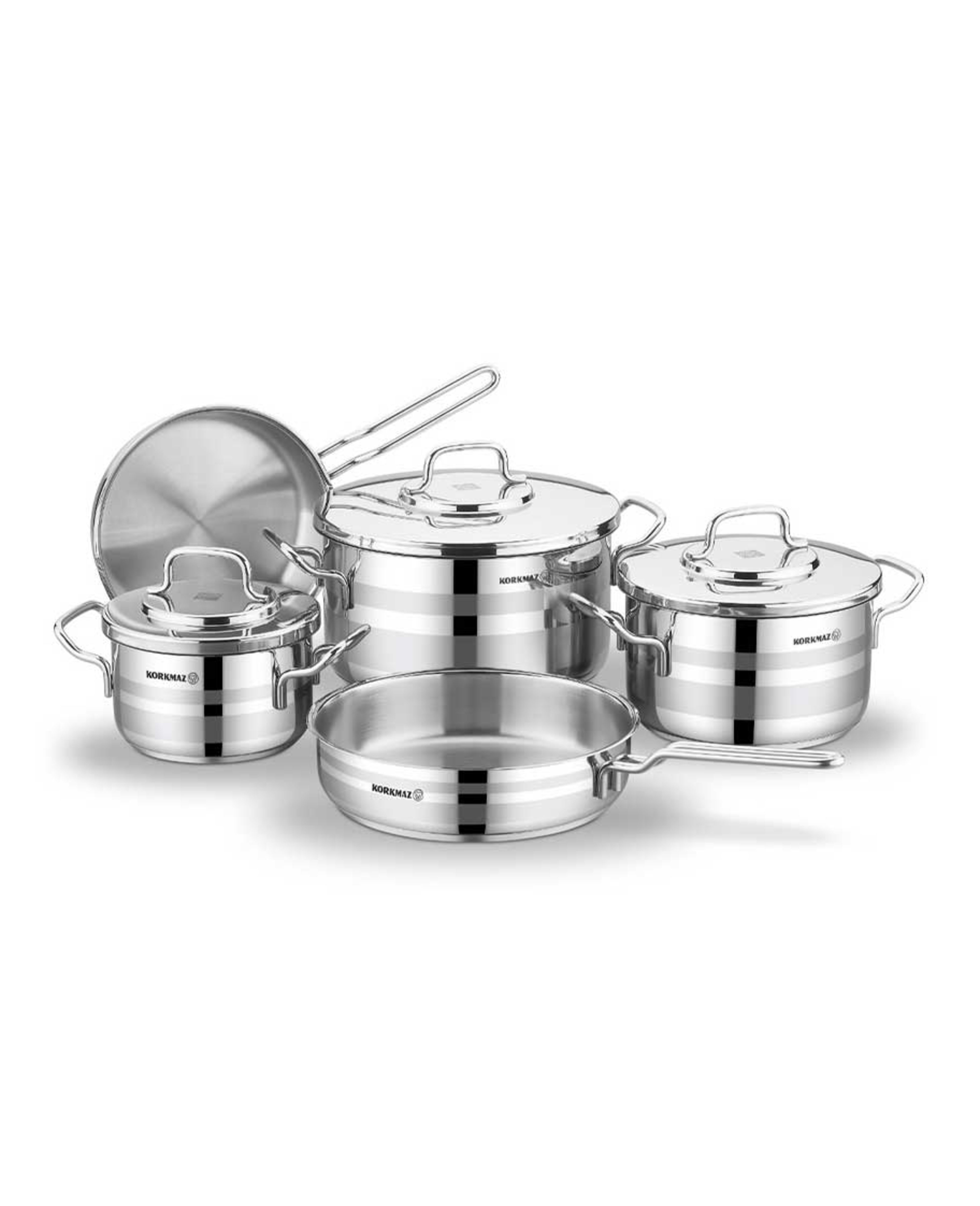 Korkmaz Astra 2 Cookware Set Astron Cookware Set 8pcs Tko132