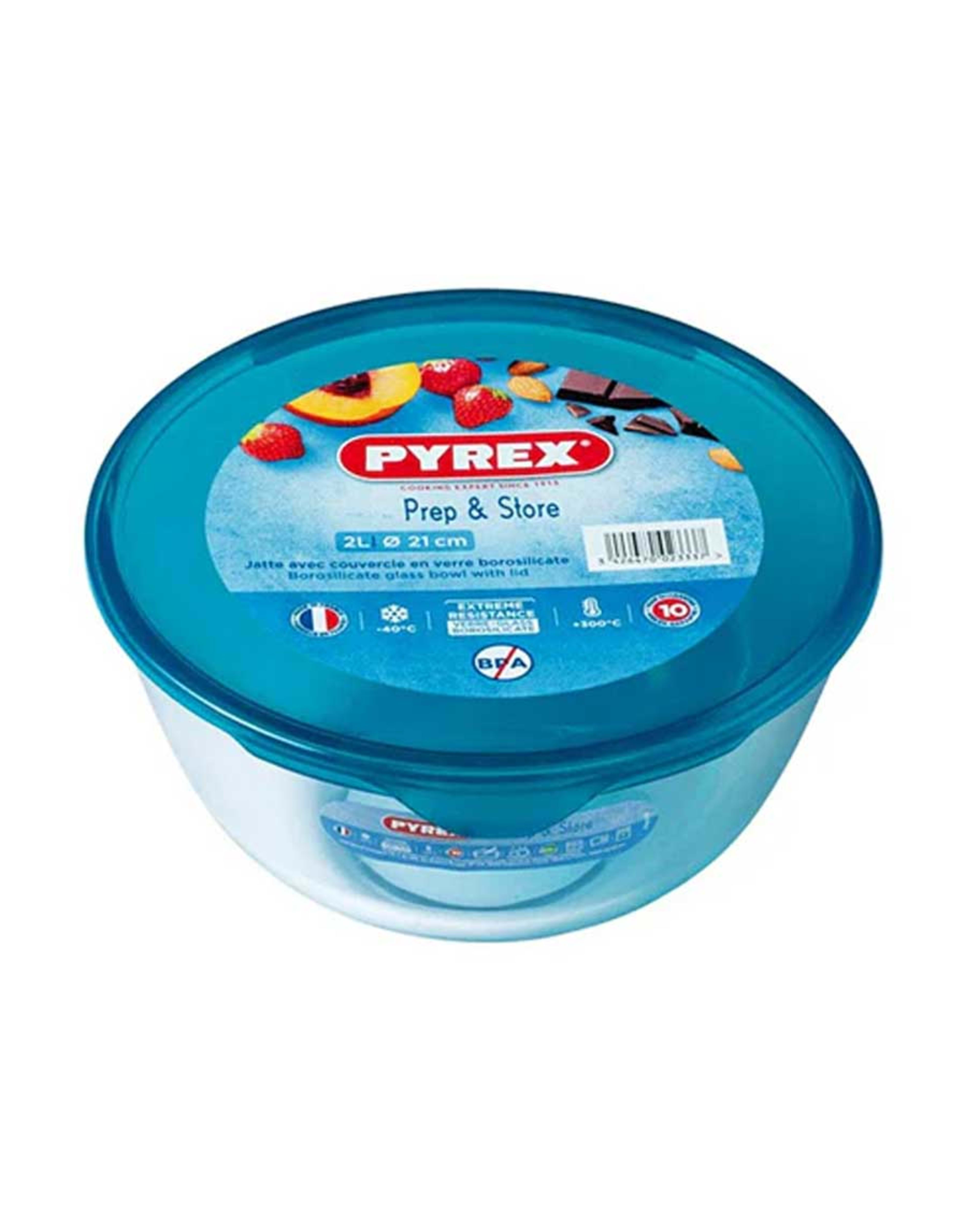 Pyrex Mixing Bowl with Lid 2ltr 180p000