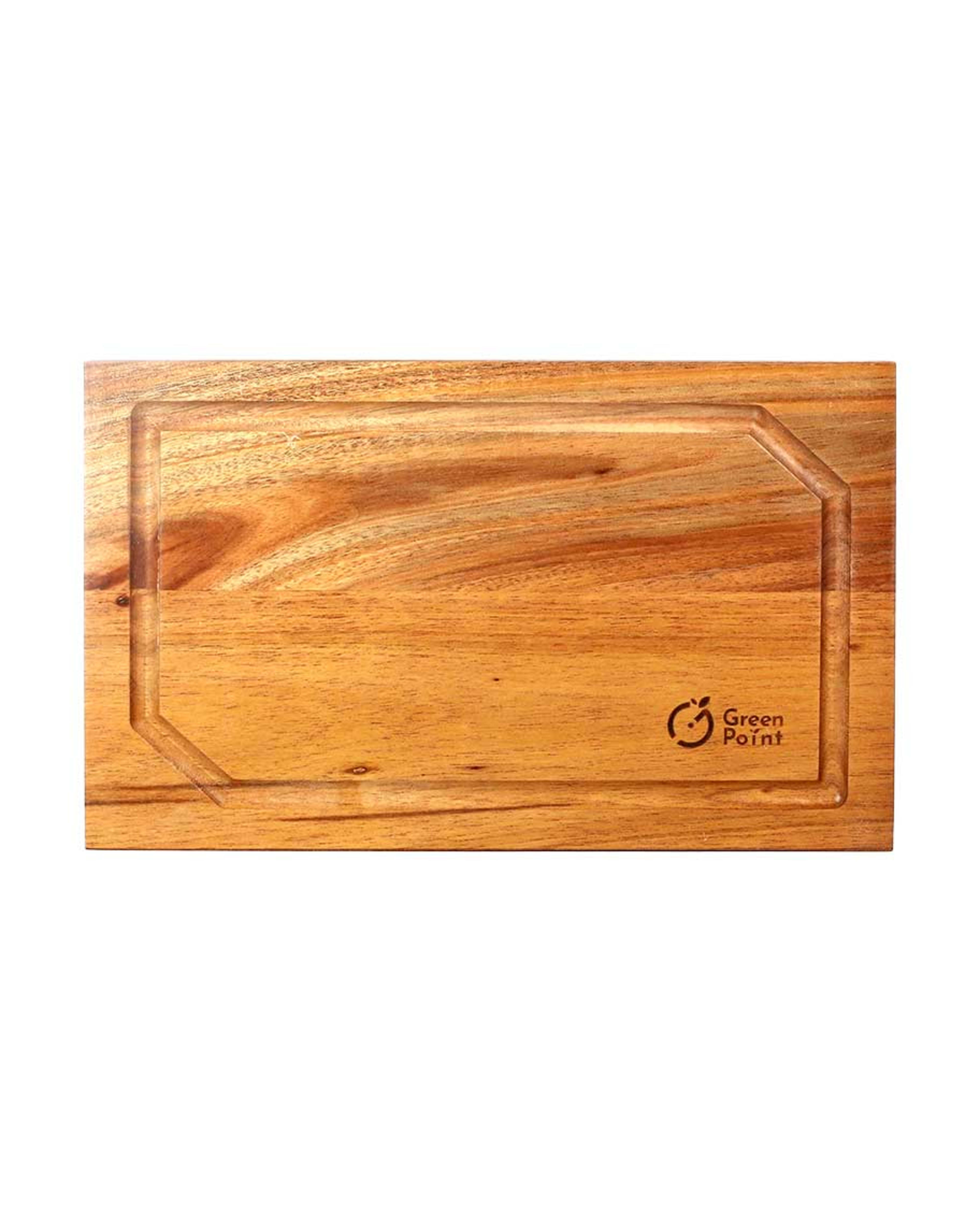 Green Point Wooden Cutting Board 25x15x1.5cm Gpwcb-163