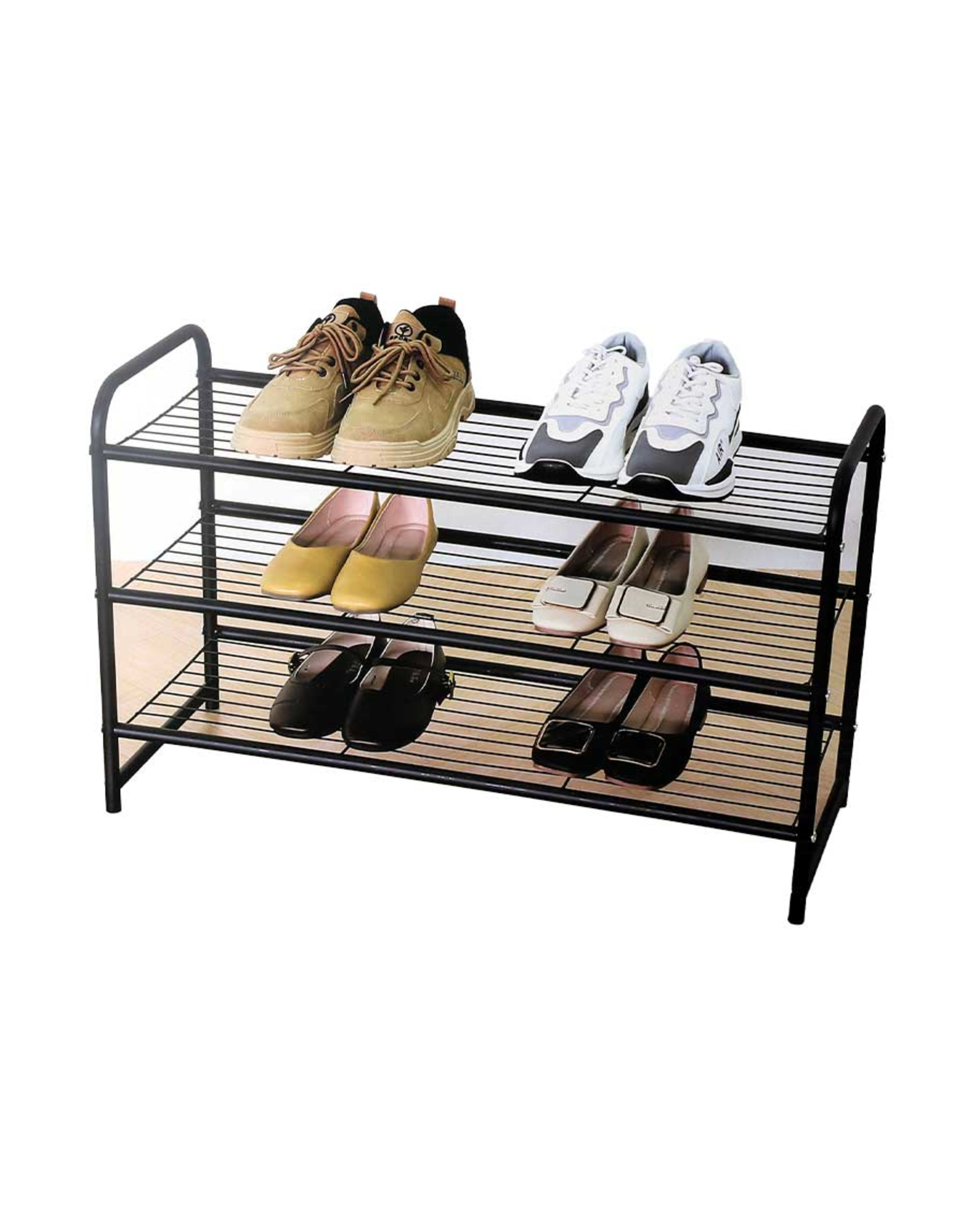 Colour House 3 Tier Shoe Rack 76x29x48cm F11350