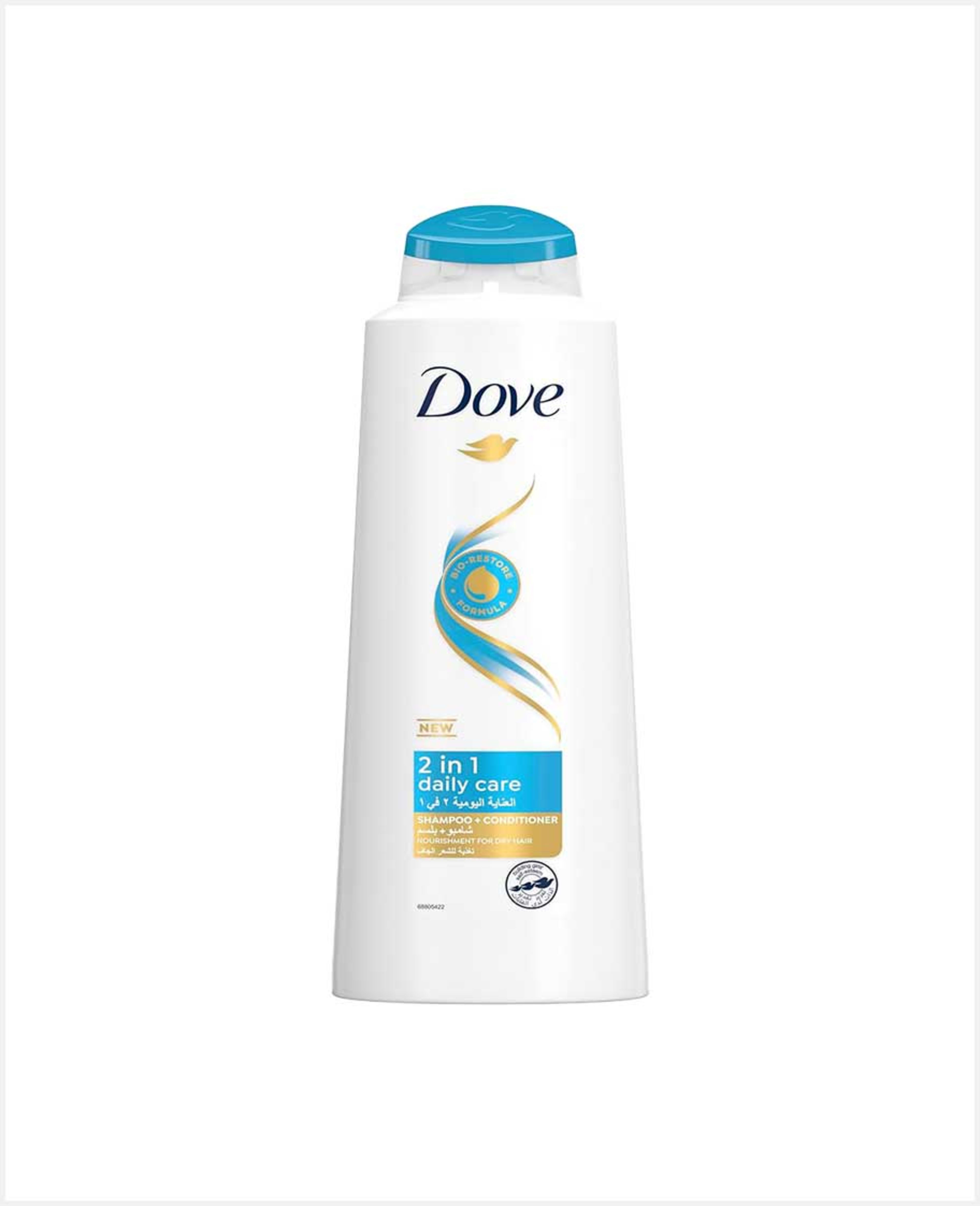 Dove 2 in 1 Daily Care Shampoo+ Conditioner 600ml