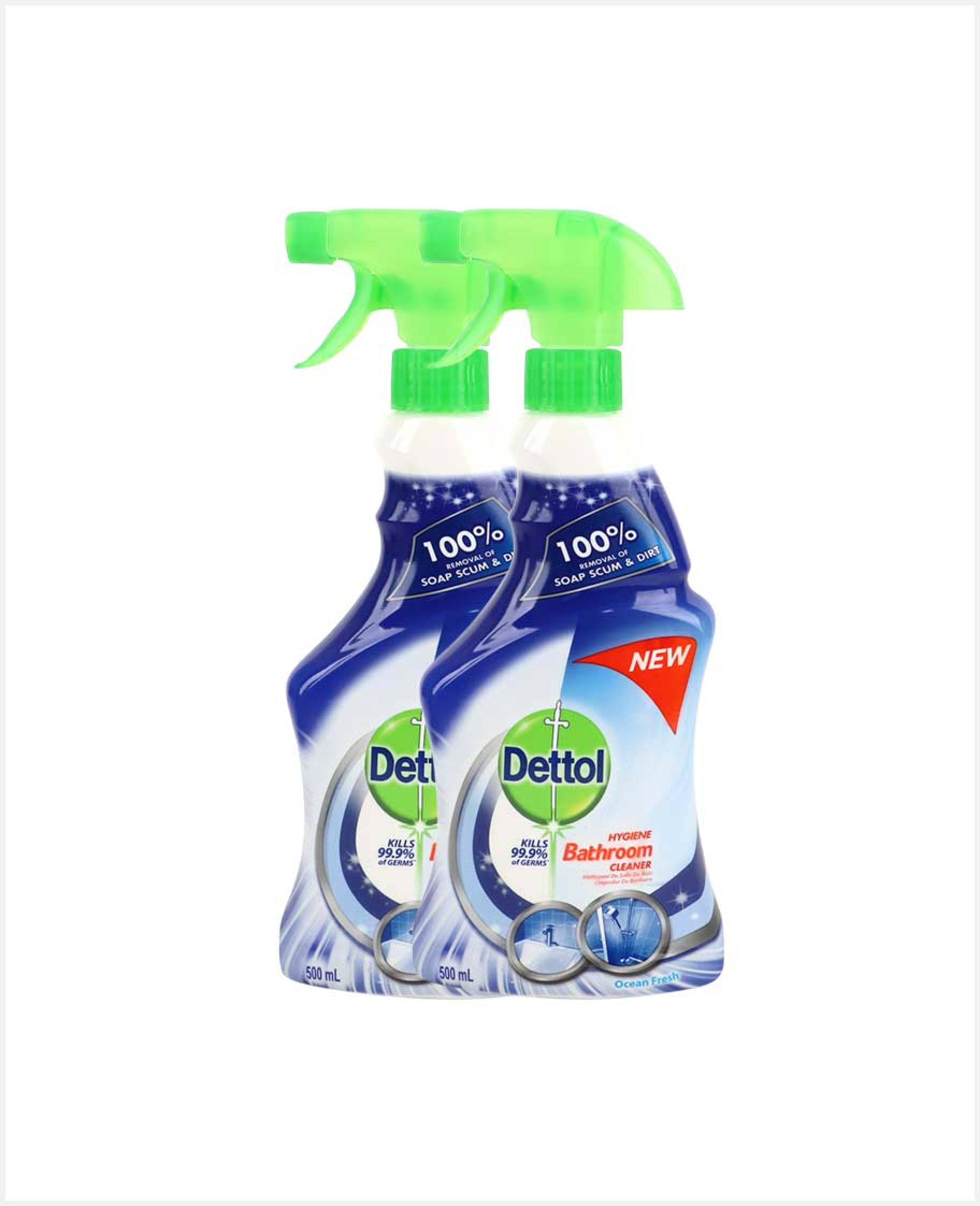 Dettol Power Bathrm Cleanr Ocean Fres Trigr 2x500ml Sp.offer