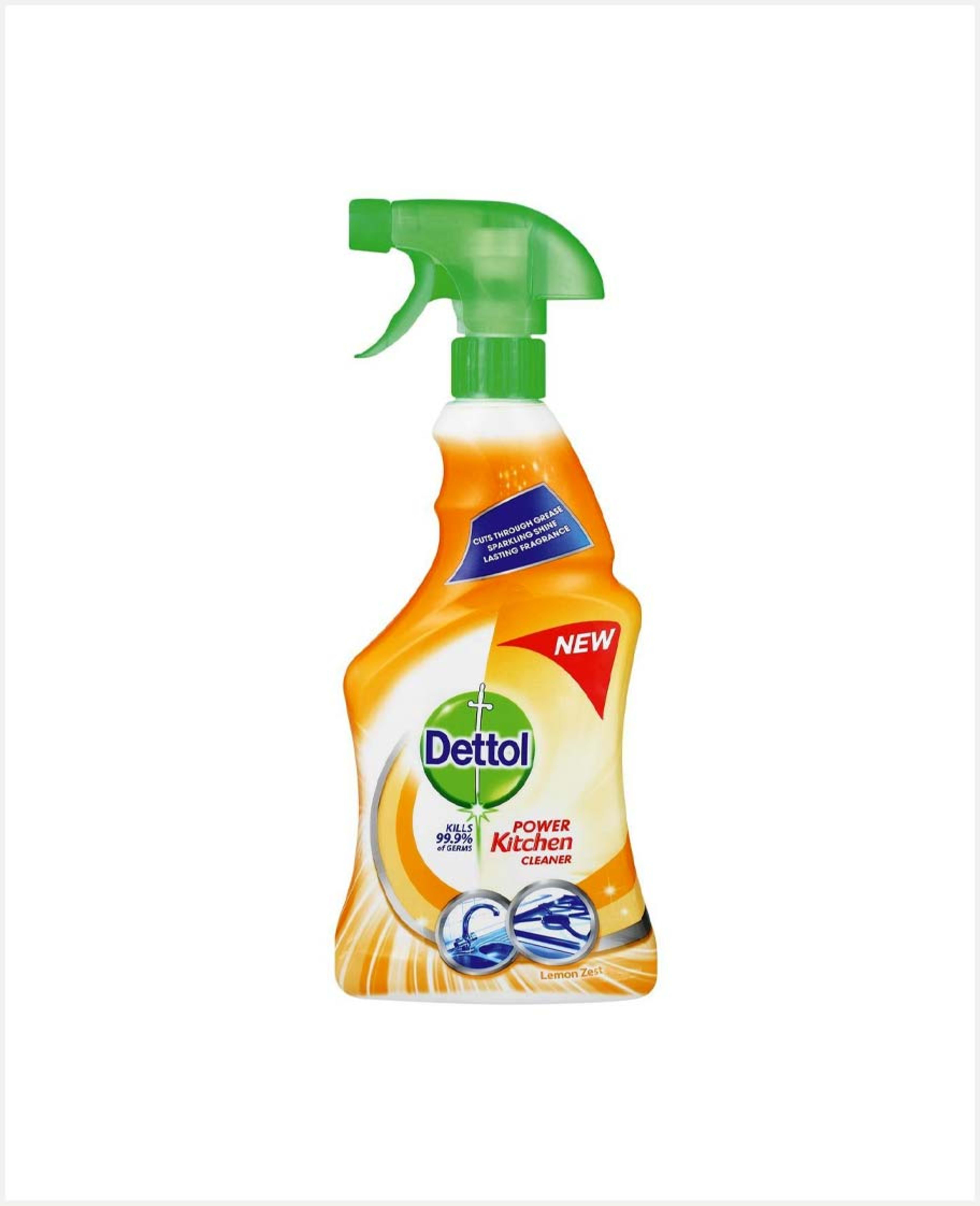 Dettol Power Kitchen Cleaner Lemon Zest Trigger 2'sx500ml