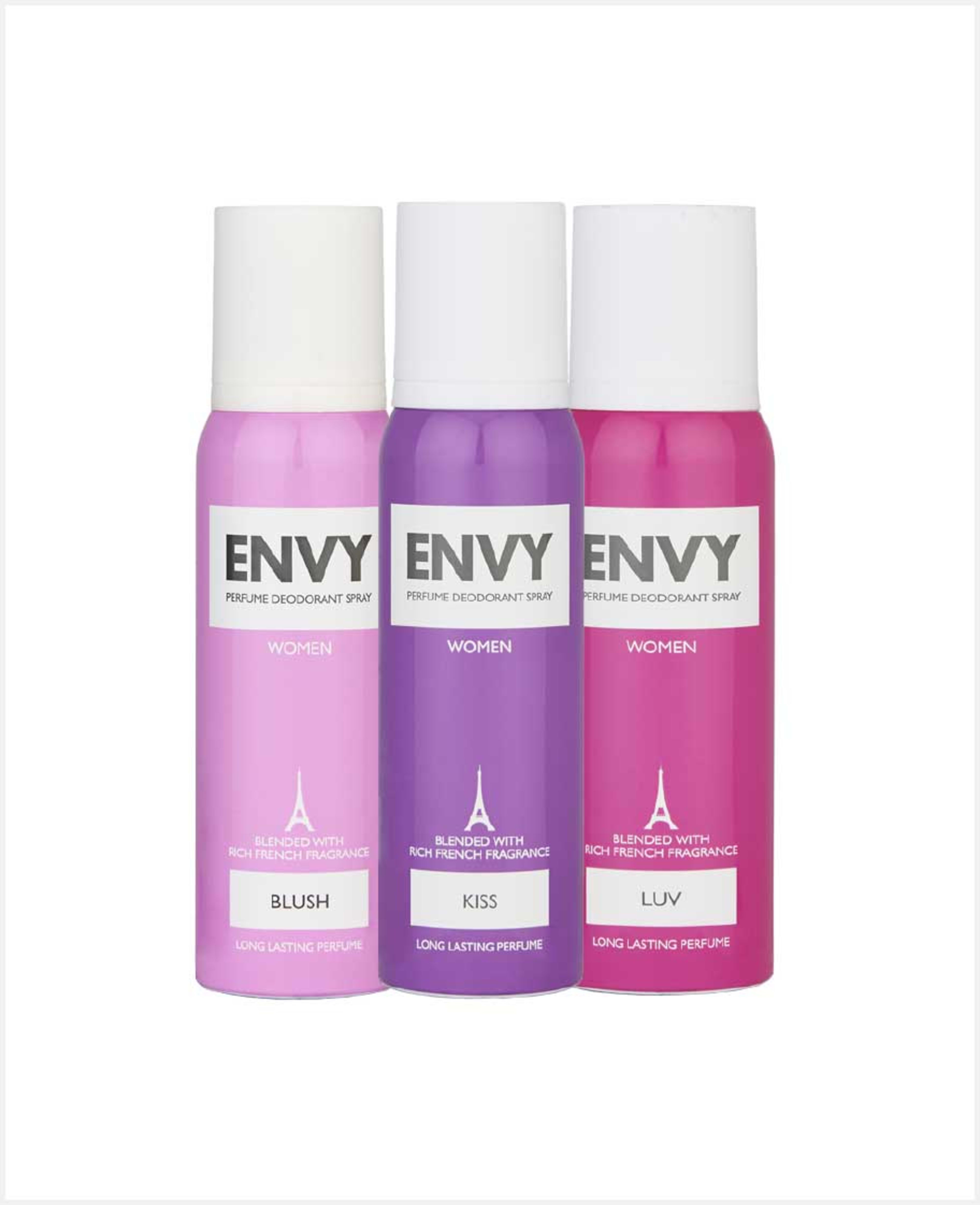 Envy Luv Kiss Blush Deodorant Spray 3pcsx120ml @promo