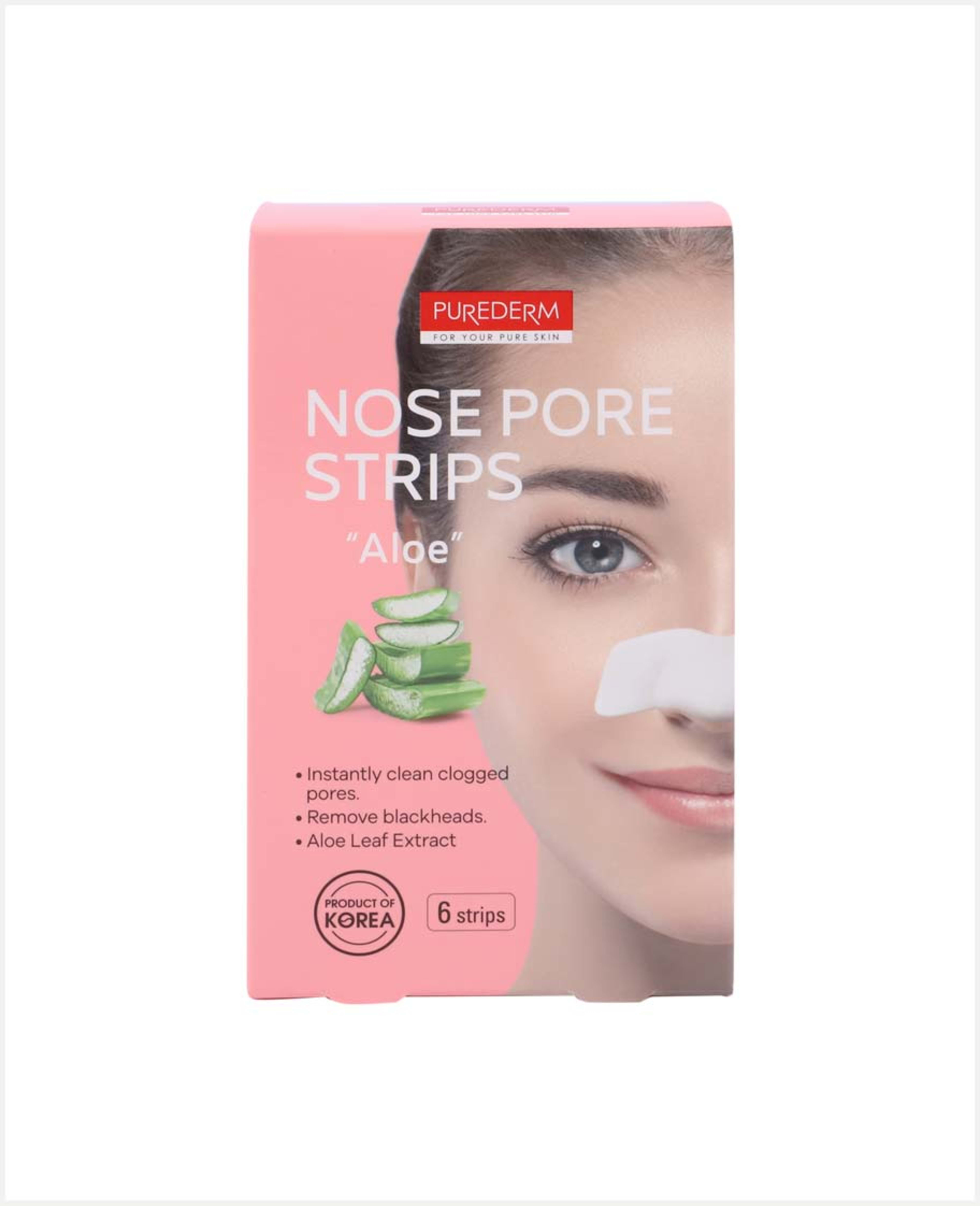 Purederm Nose Pore Strips Aloe 6pcs