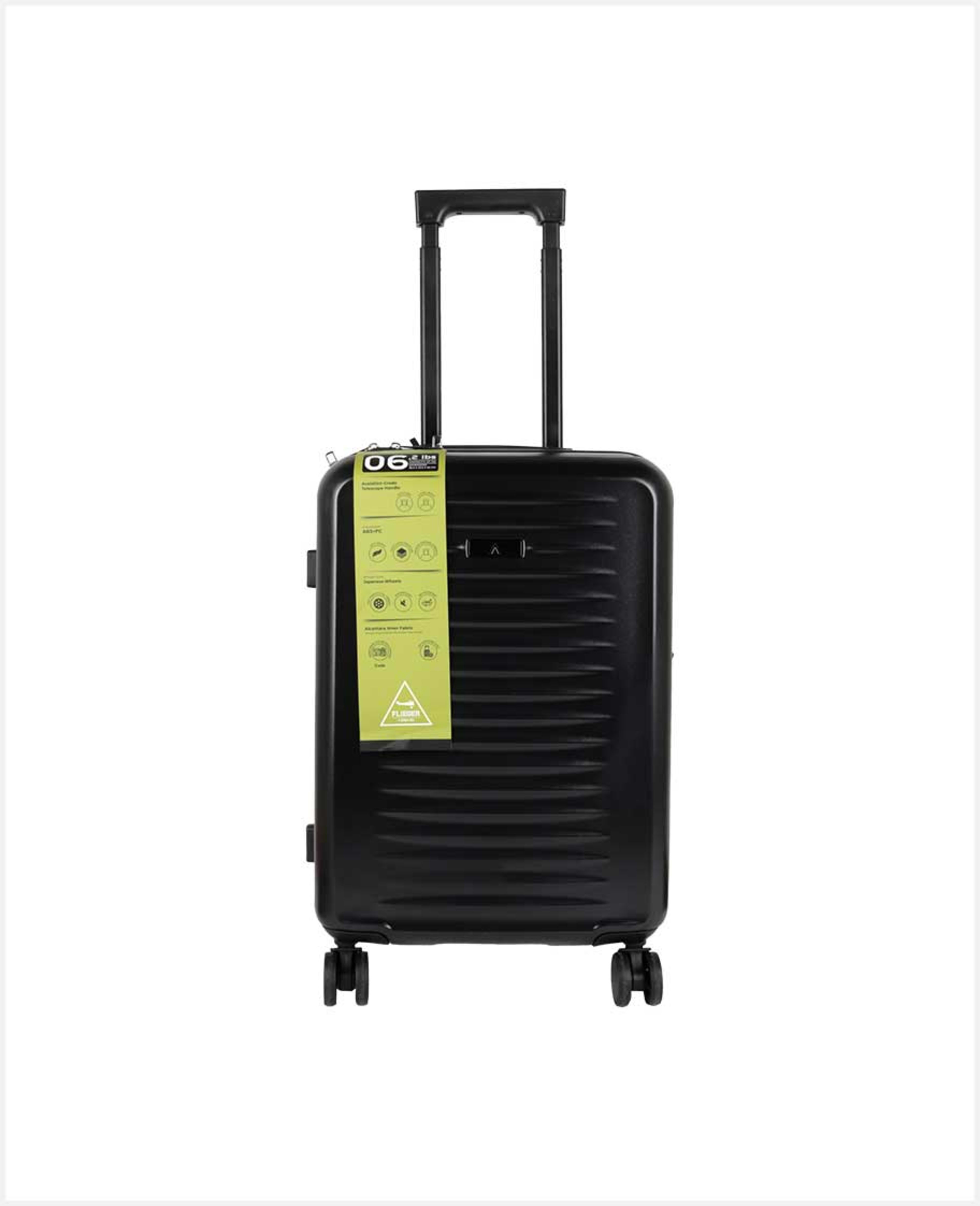 Flieger Abs 4 Wheel Hard Trolley Black 20inch 1031