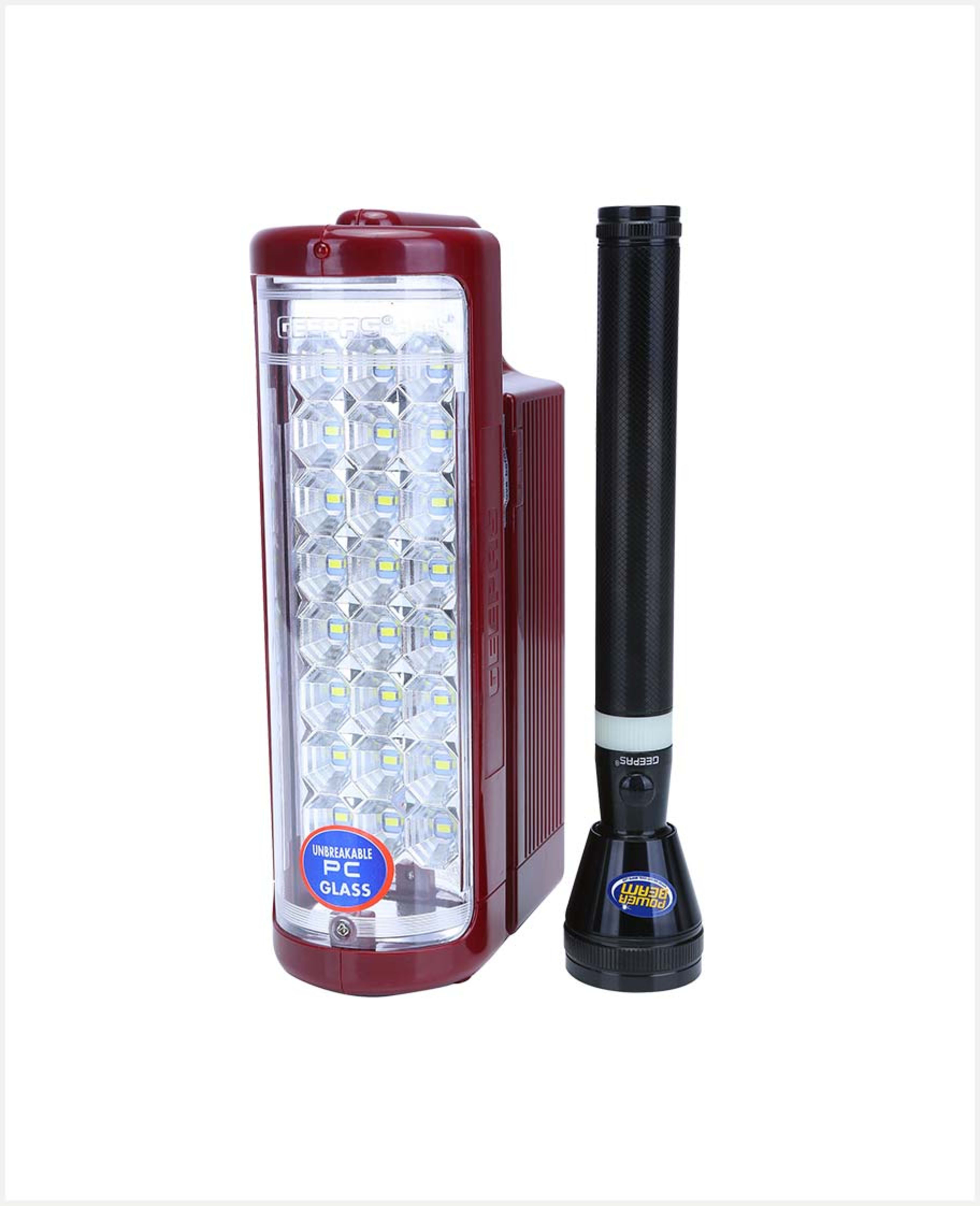 Geepas Rechargeable LED Flash Light + LED Lantern #gefl51029