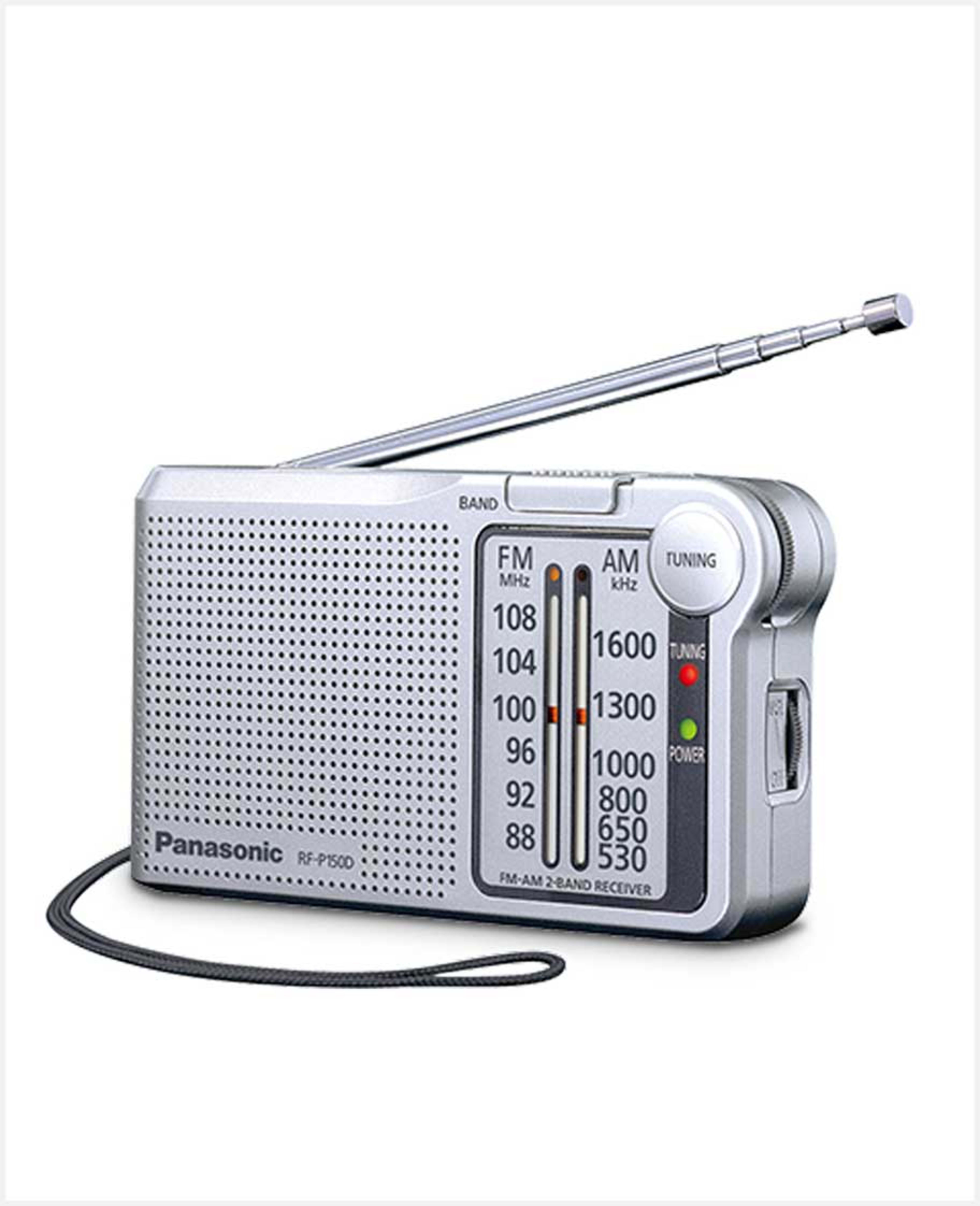 Panasonic Fm-am 2-band Receiver Radio Silver #rf-p150d