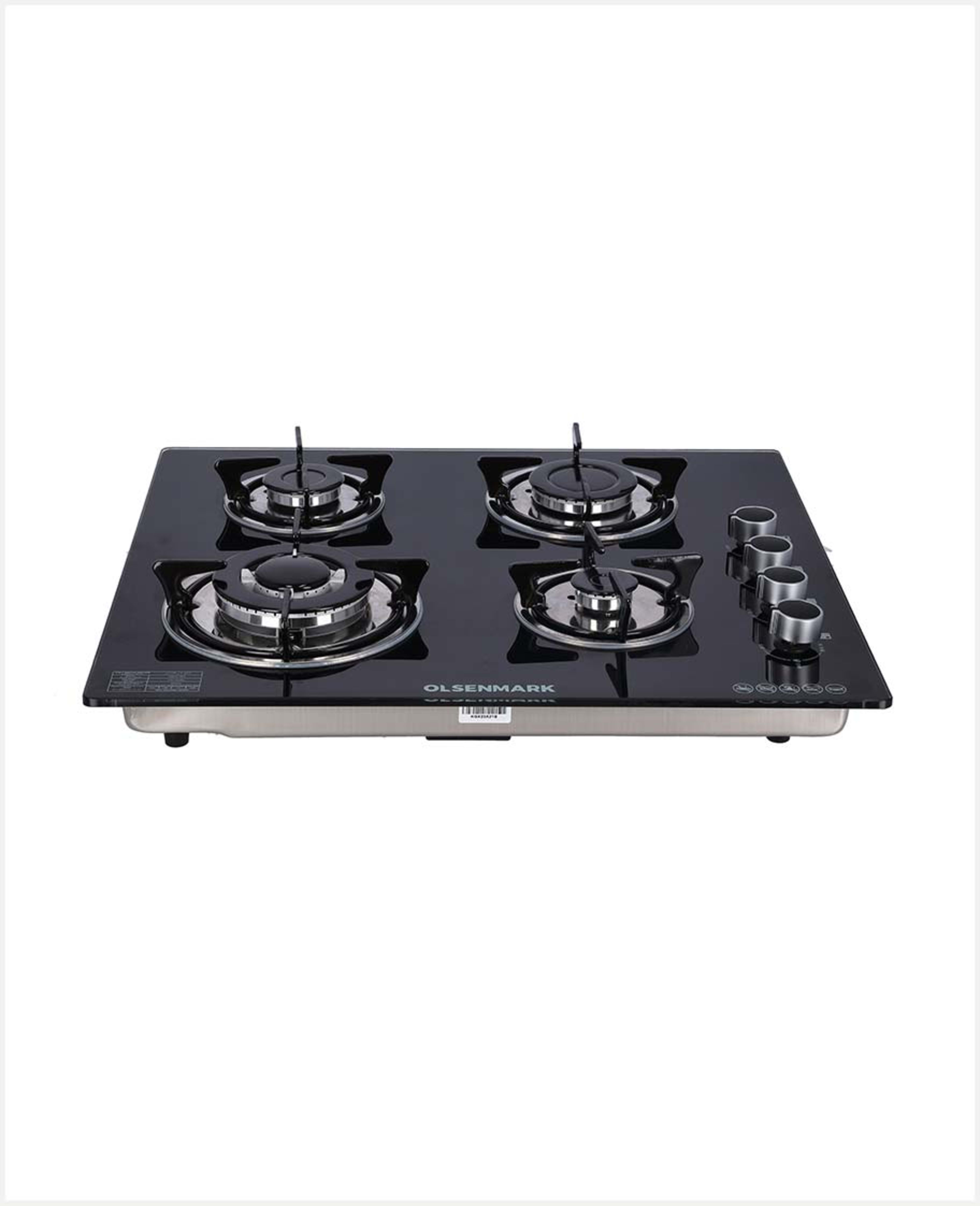Olsenmark 4in1 Gas Hob 8mm Hard Tempered Glass Omch1823