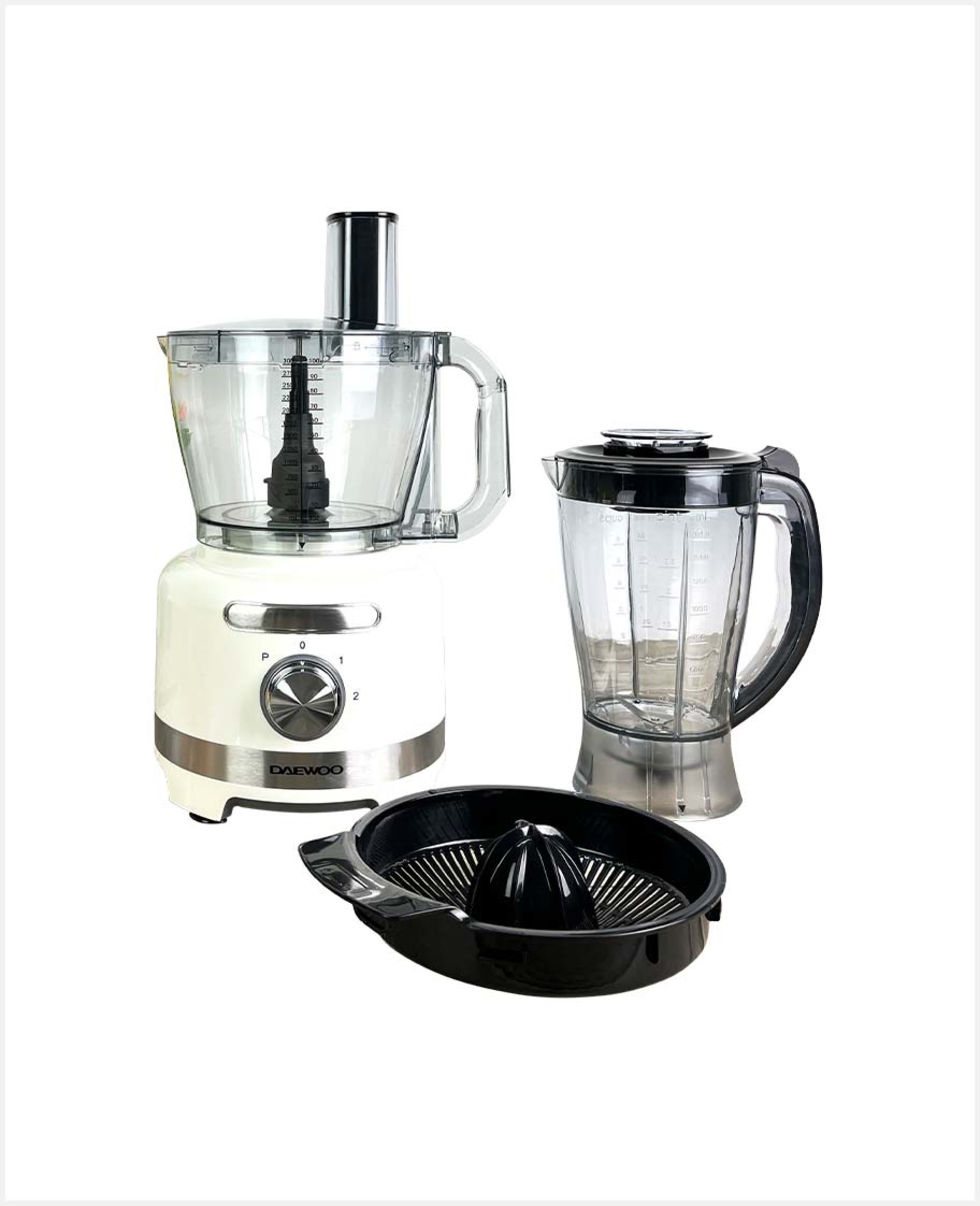 Daewoo Food Processor W/juicer 3000ml+1.75ltr 1000w Dfp 361a