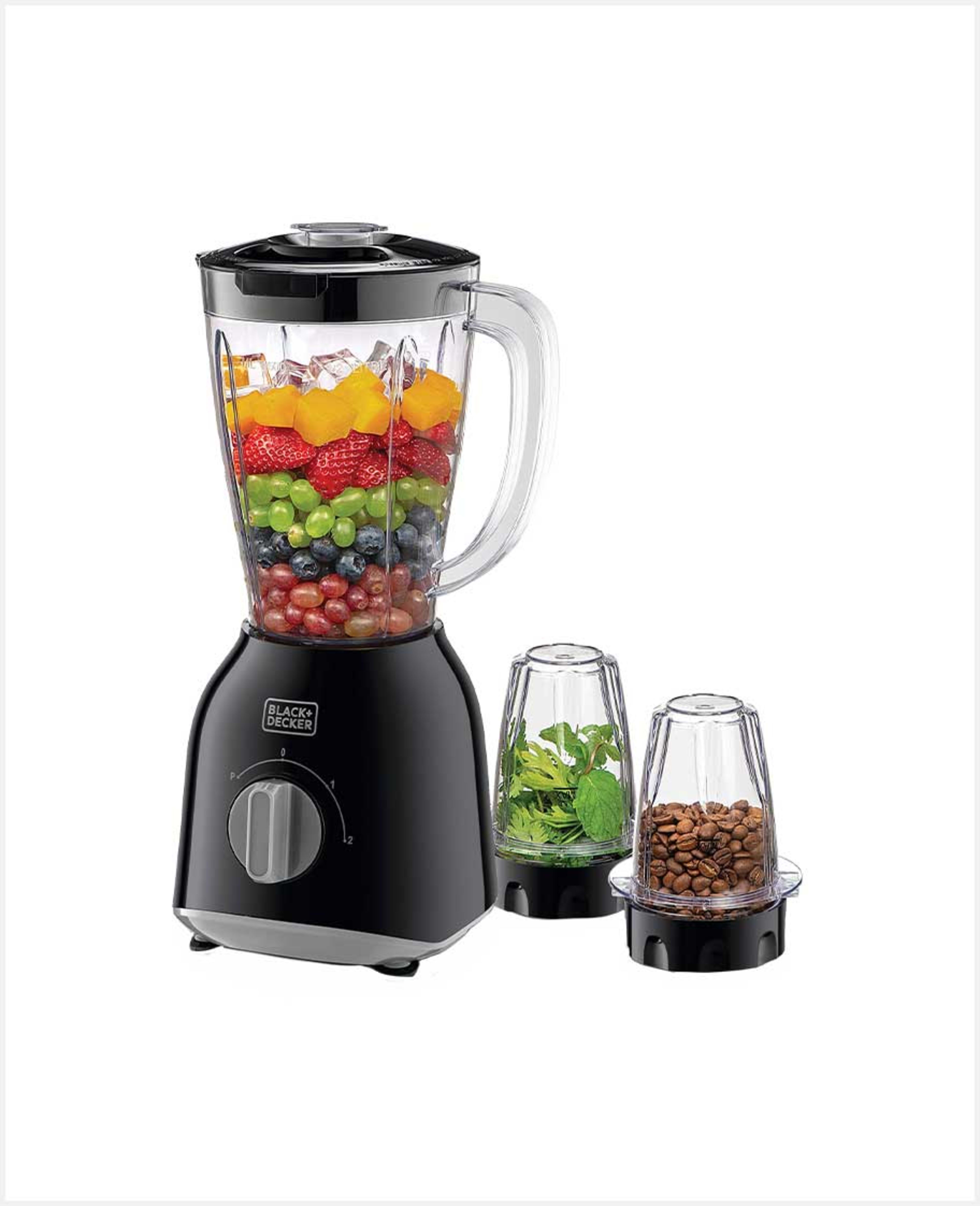 Black & Decker Blender 2 Mills 400w 1.5ltr Bx365-b5