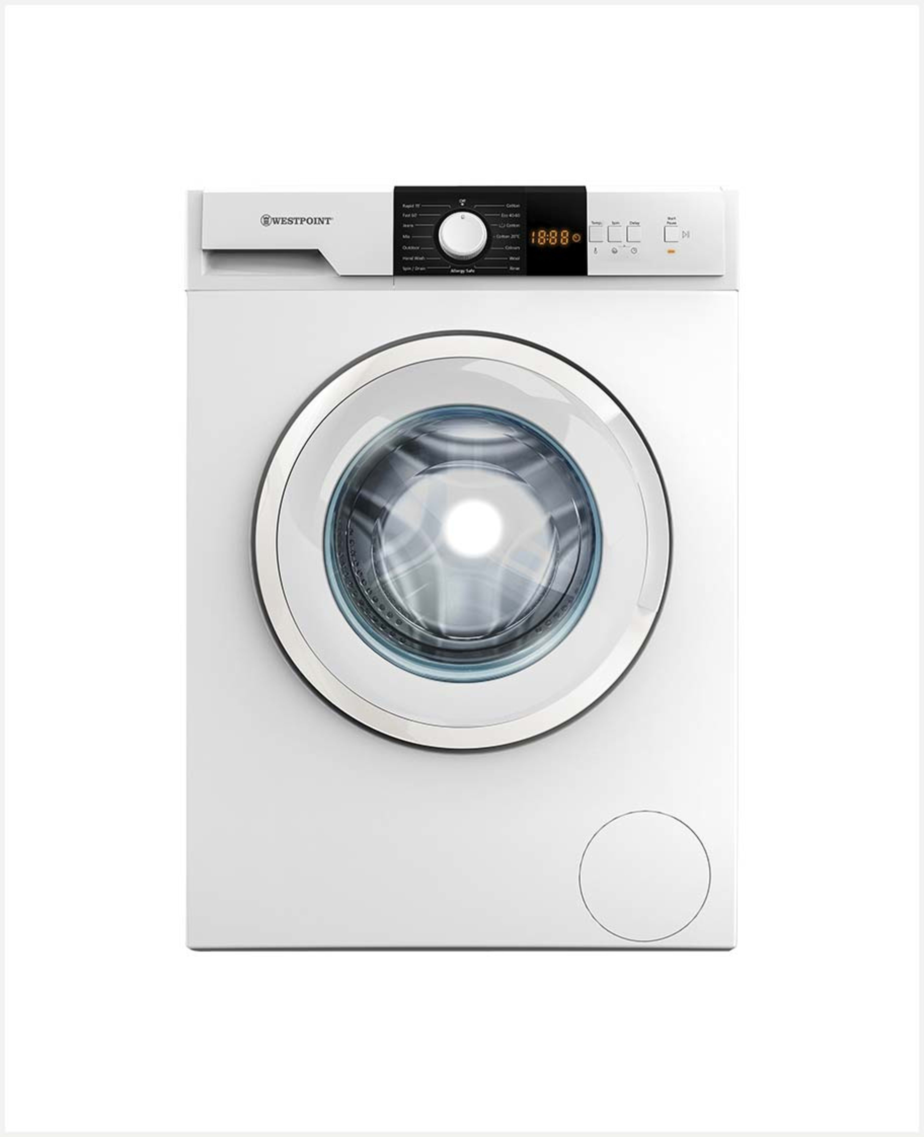 Westpoint Washing Machine Front 7kg 1200rpm Wmi-71222