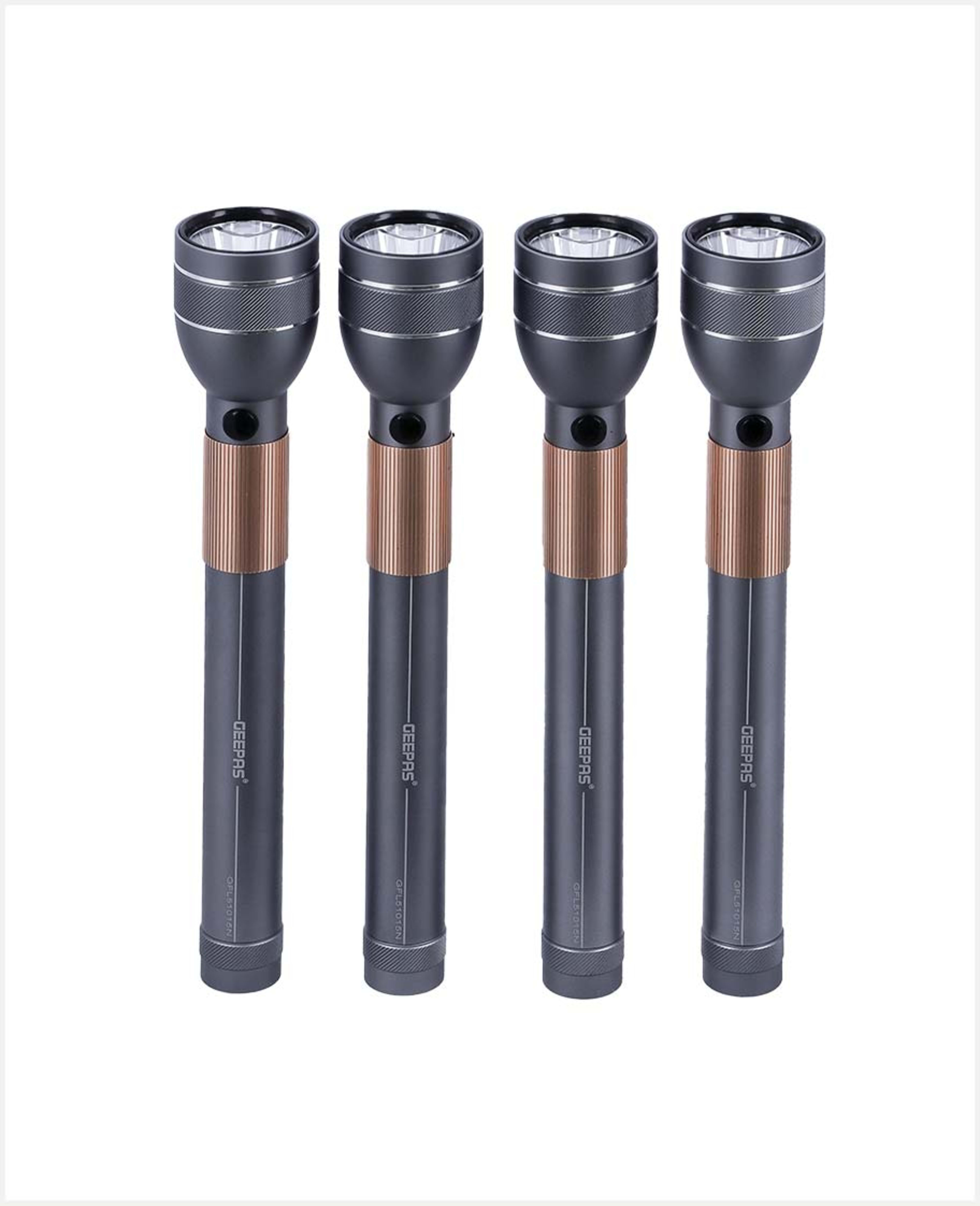Geepas Rechar.led Flash Light Wtrprf 290mm Gfl51015