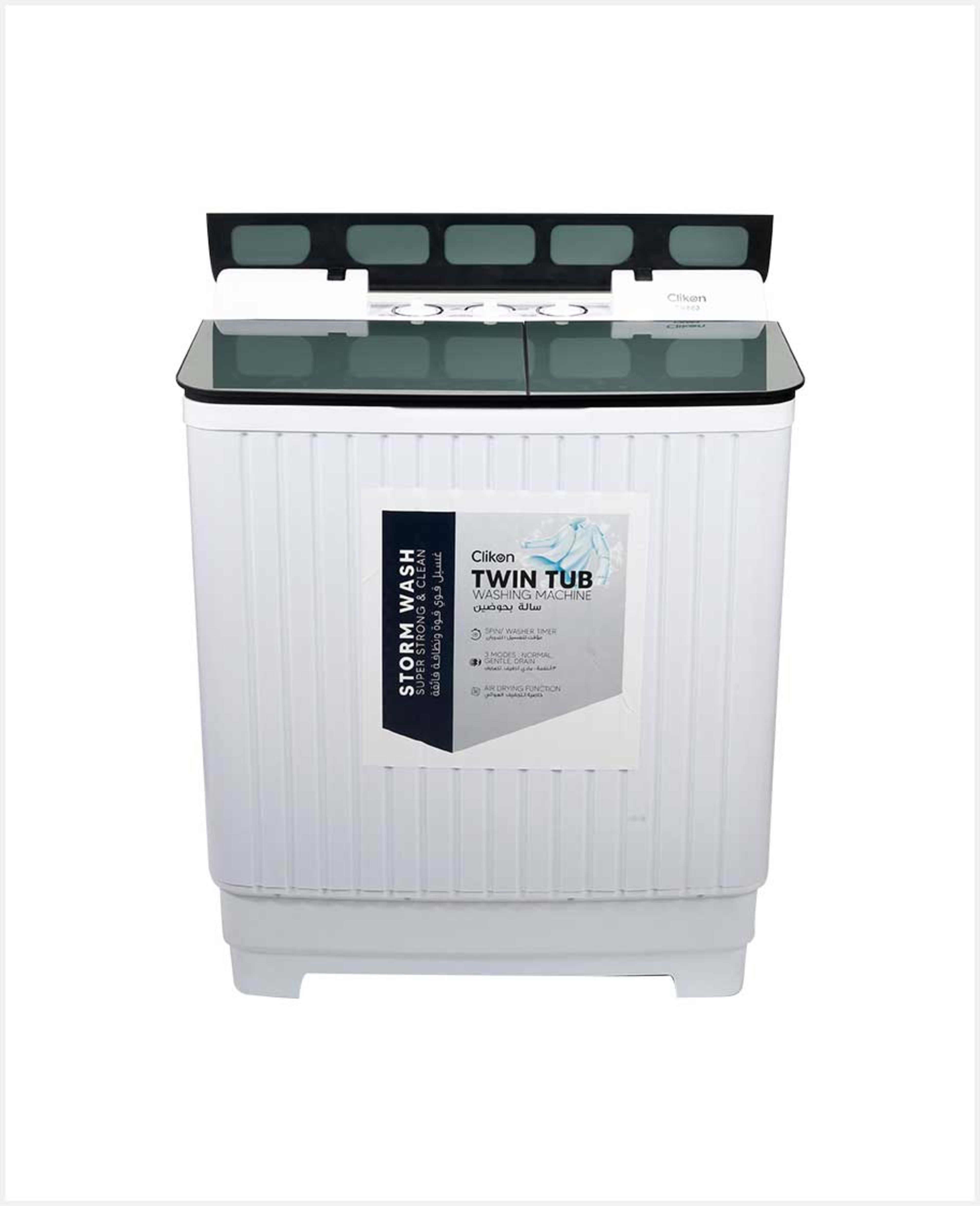 Clikon Washing Machine Semi Automatic Twin Tub 8kg Ck663