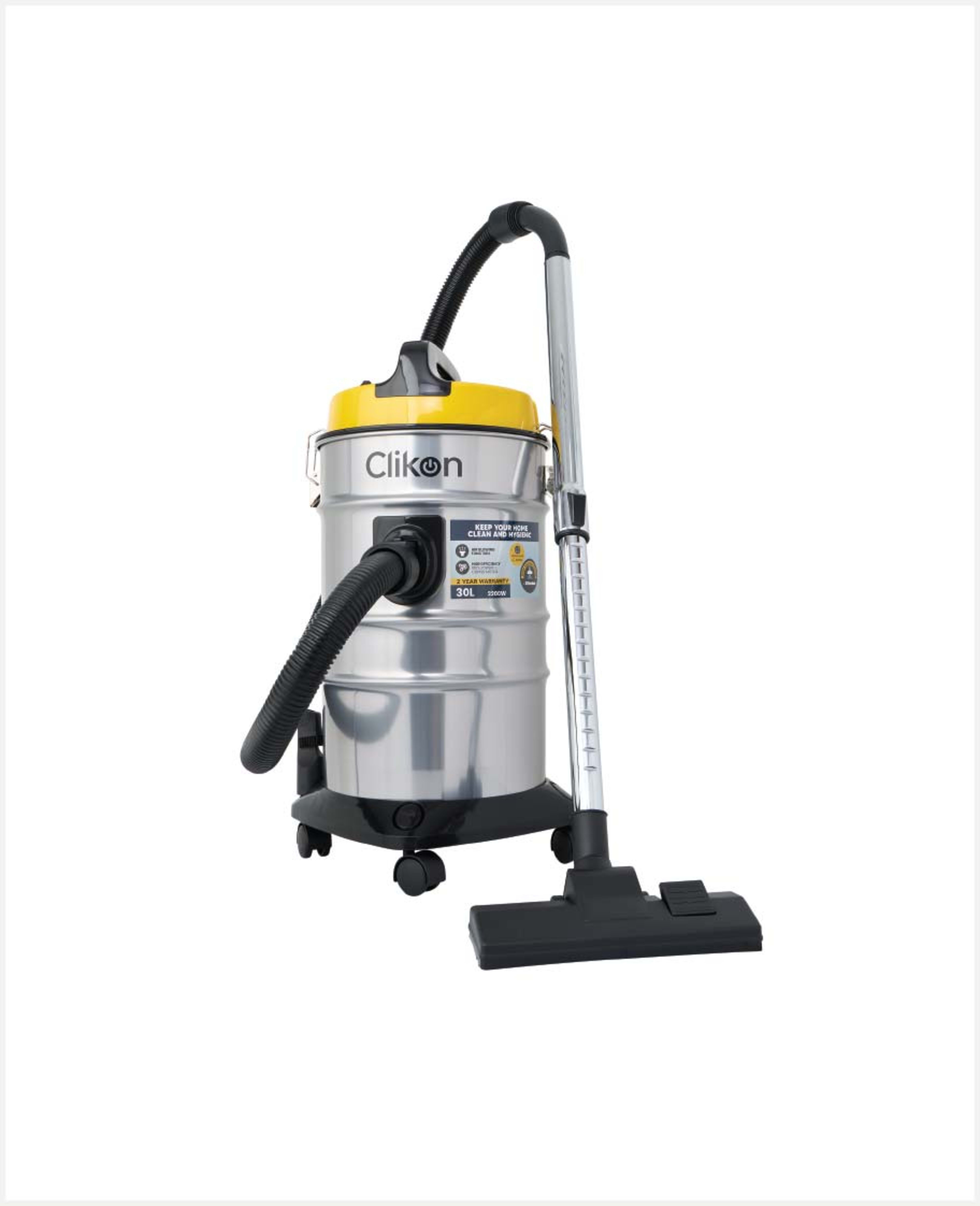 Clikon Vacuum Cleaner Drum Type 30l 2200w Ck4425