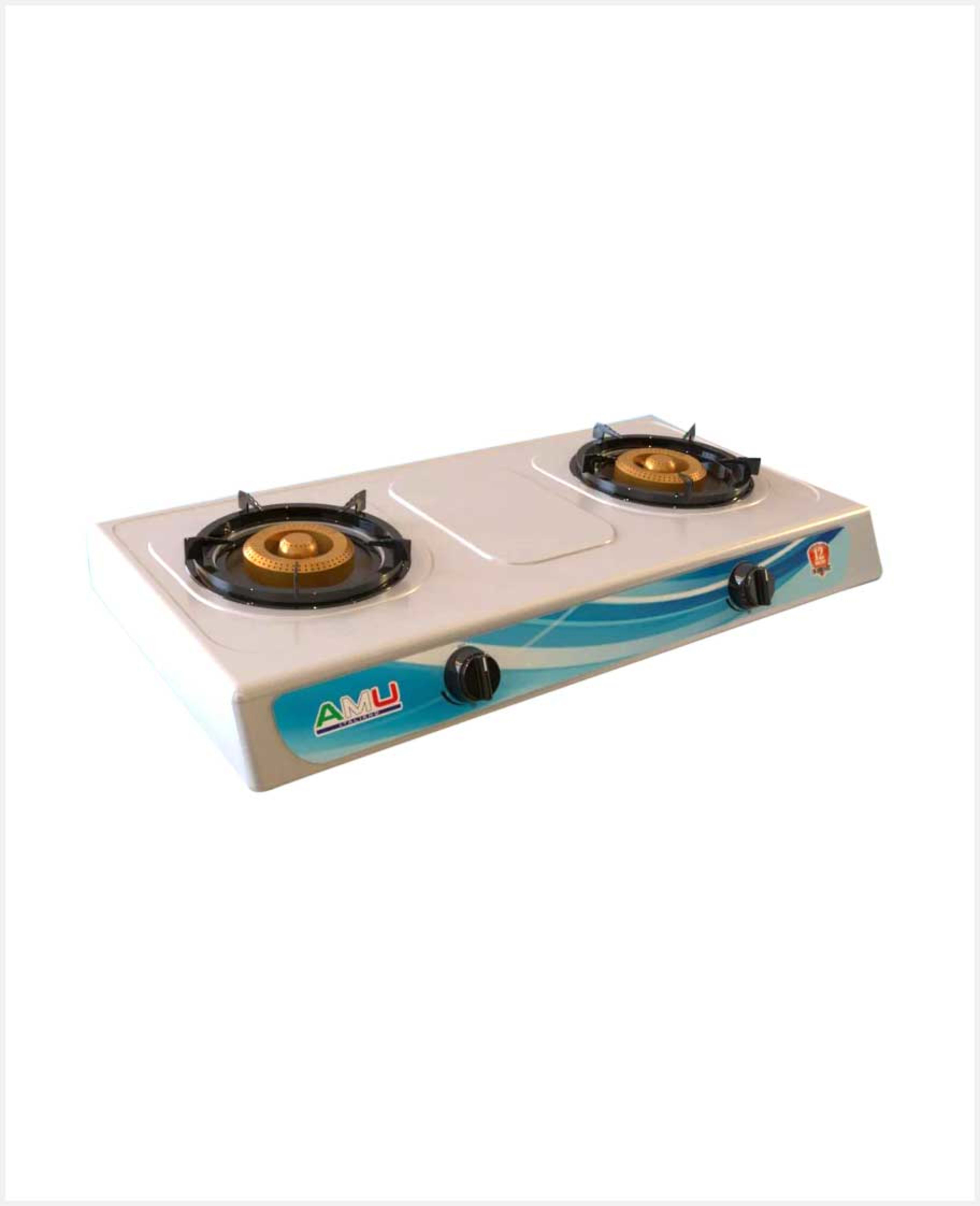 Amu Italiano Tabletop Gas Stove 2 Burner Amu-2gss1095