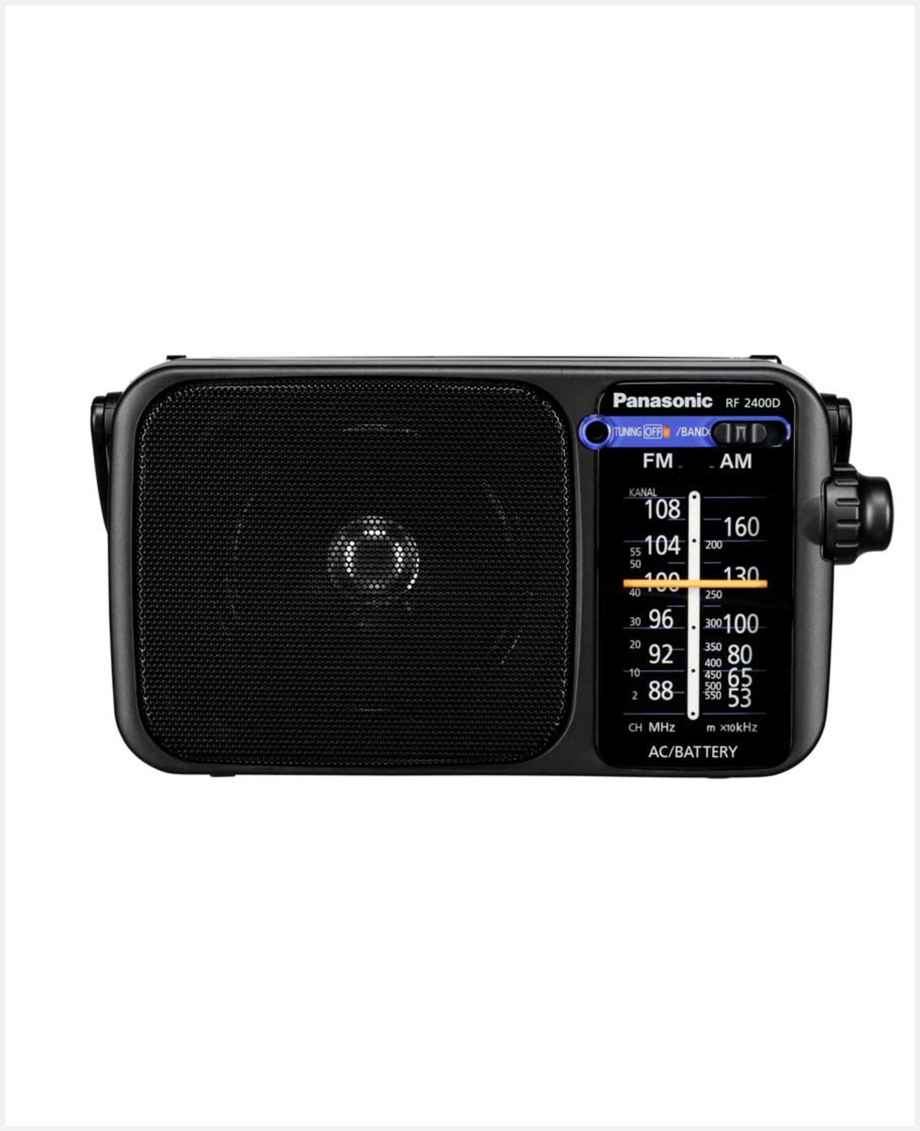 Panasonic 2 Band Radio with Cable and Bttery Operated Rf 2400d