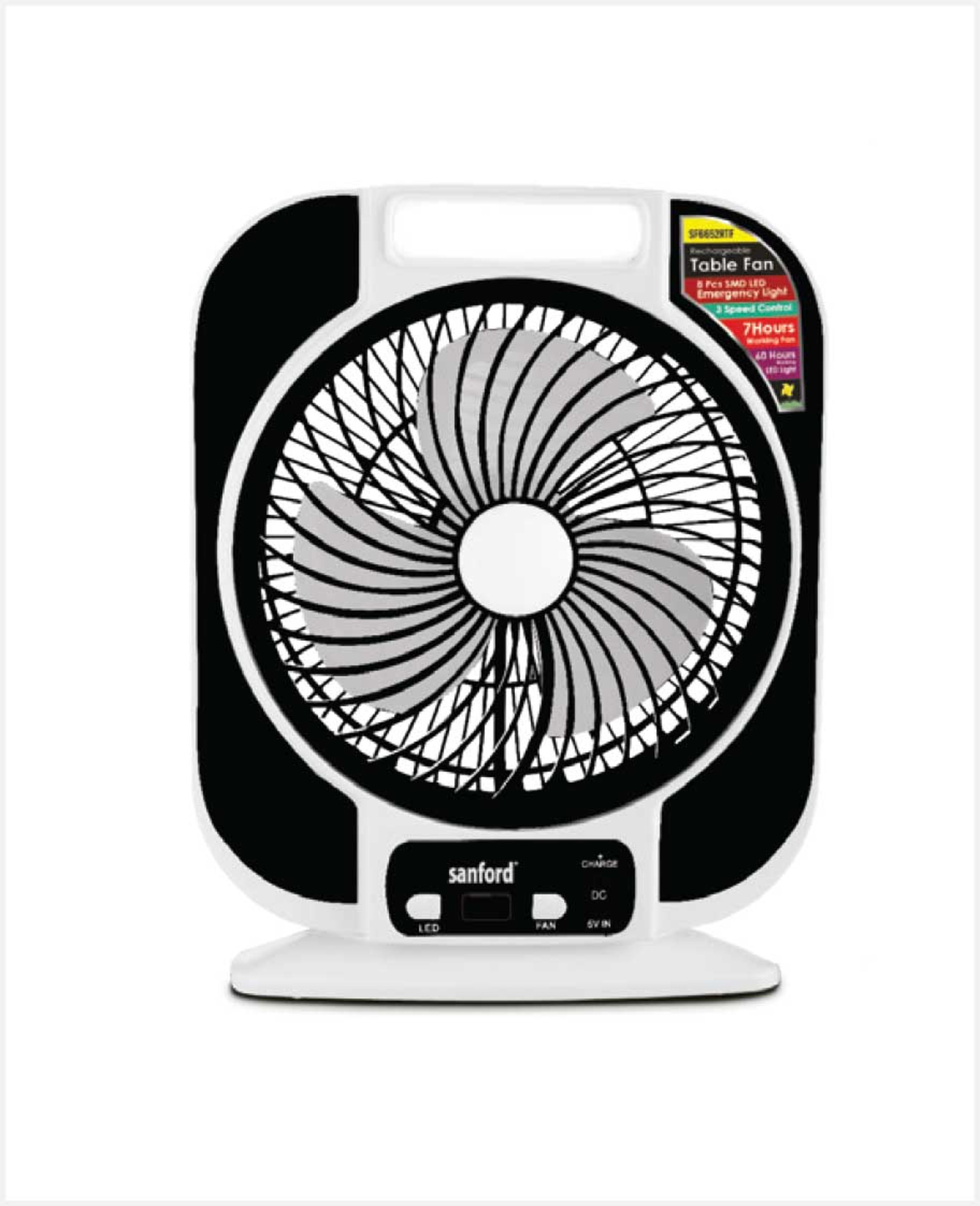 Sanford Rechargeable Table Fan Sf6652rtf