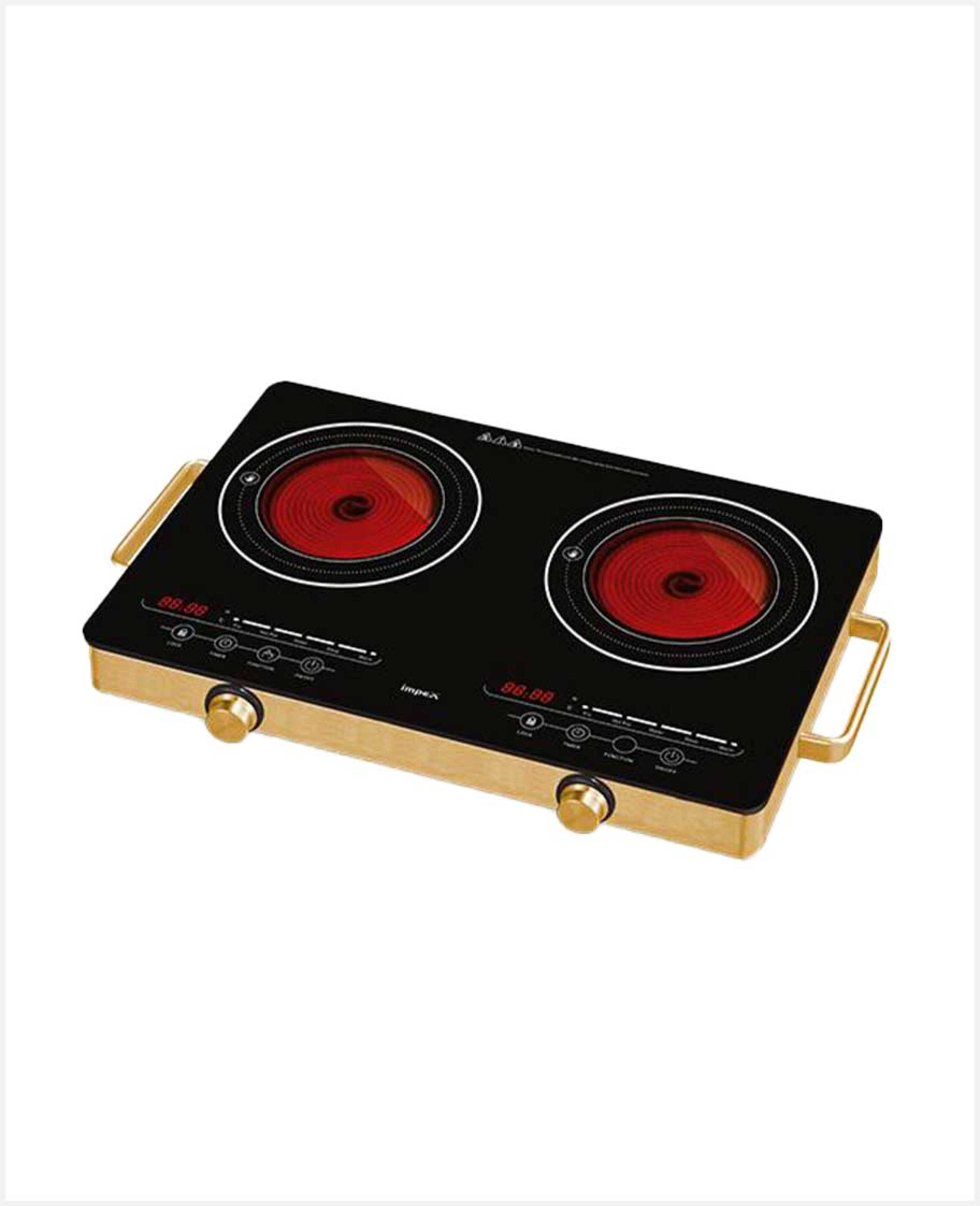 Impex Double Infrared Cooktop Ir 2704