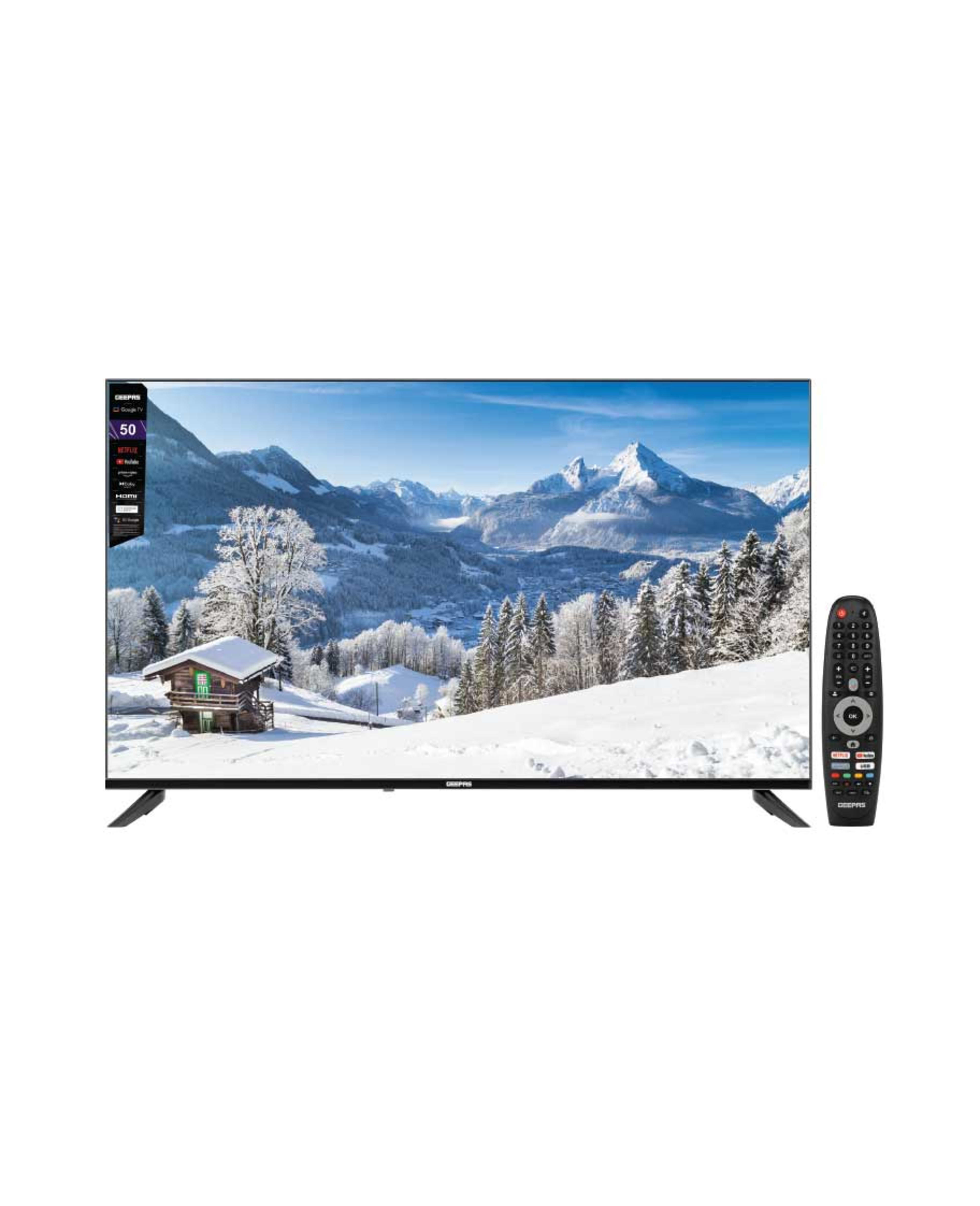 Geepas 4k UHD Google Smart LED TV 50inch Gled5006sgxhd