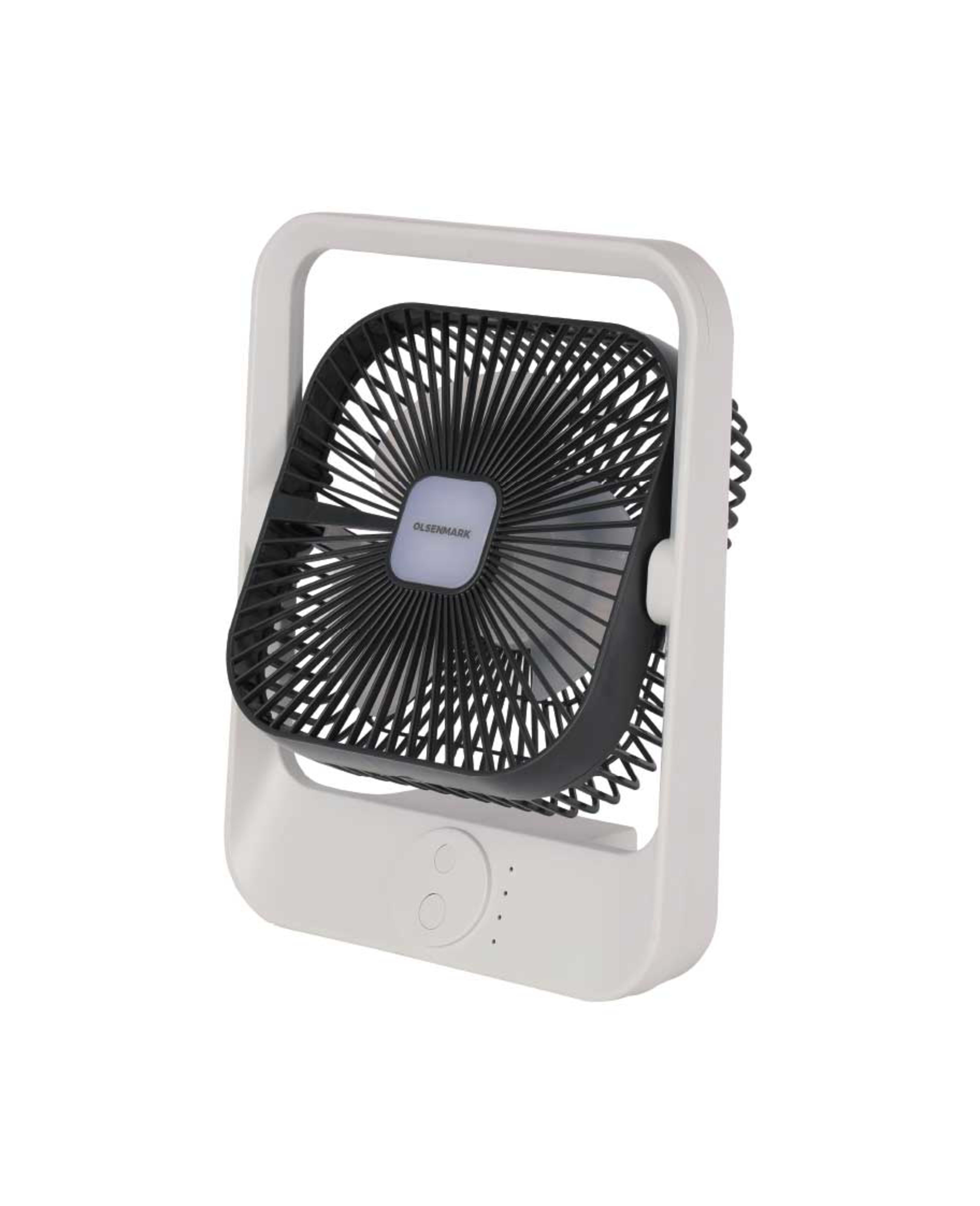 Olsenmark Rechargeable Mini Fan 8inch Omf1851