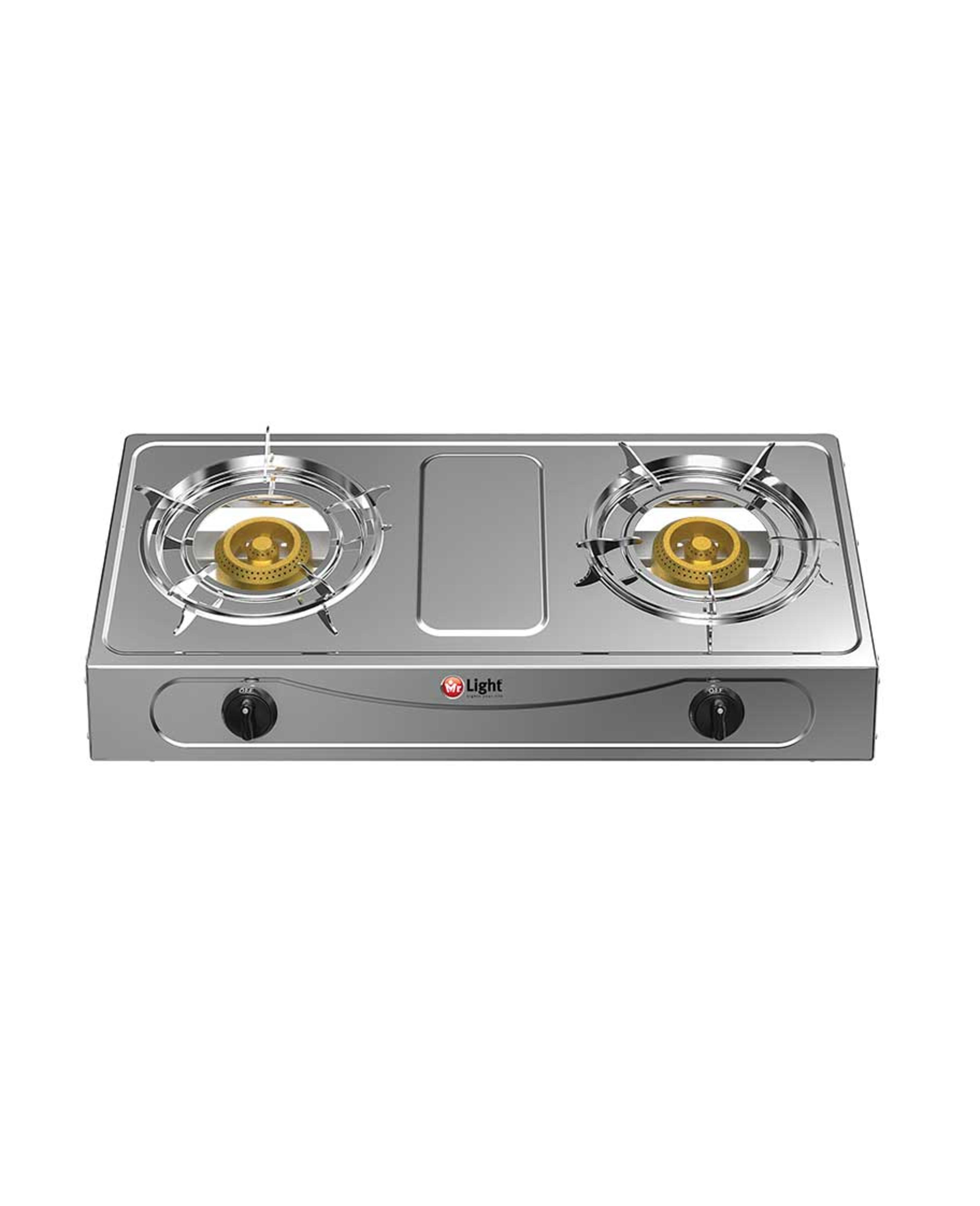 Mr. Light Two Burner Stainless Steel Gas Stove Mrgb2555