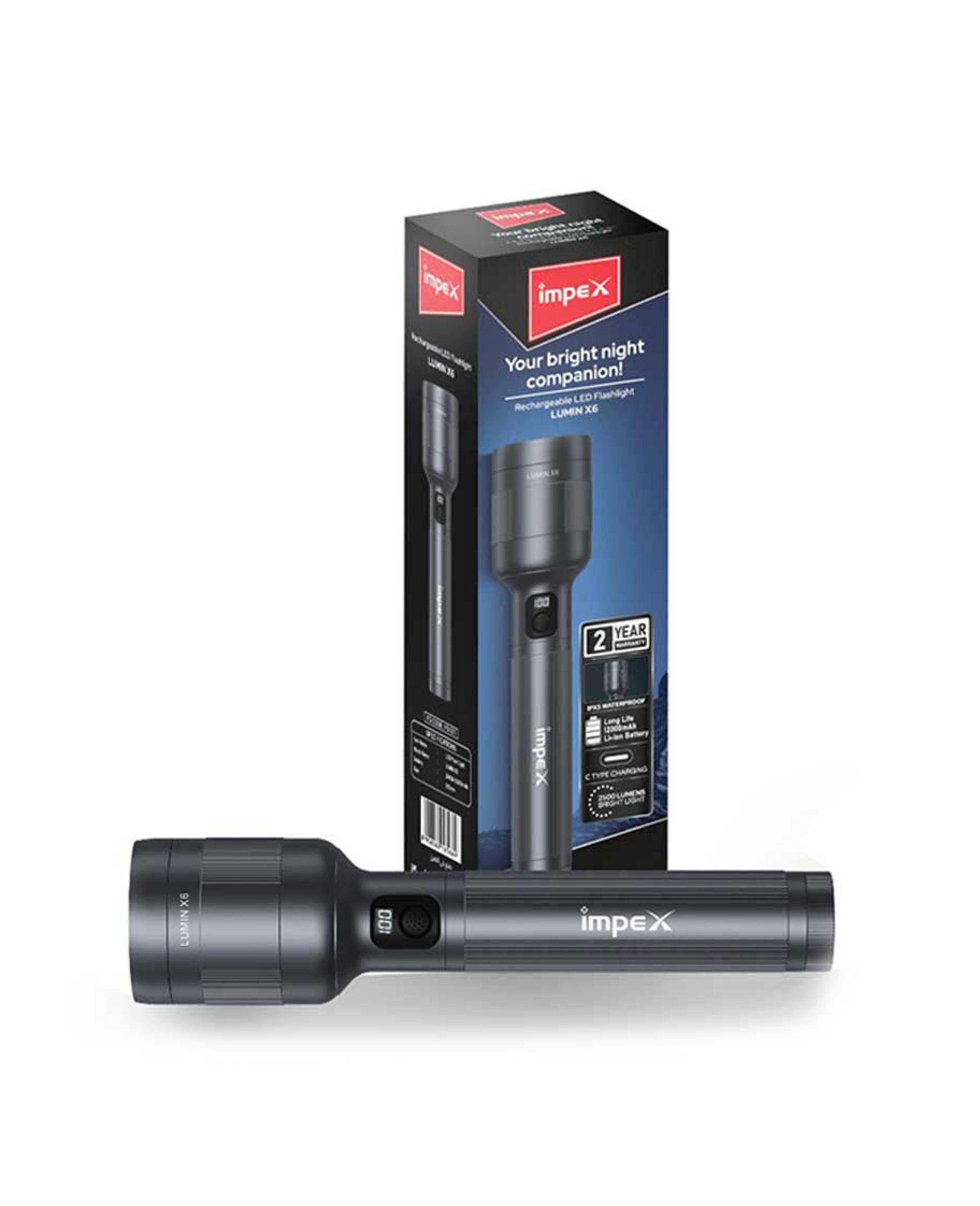 Impex LED Flash Light Lumin X6