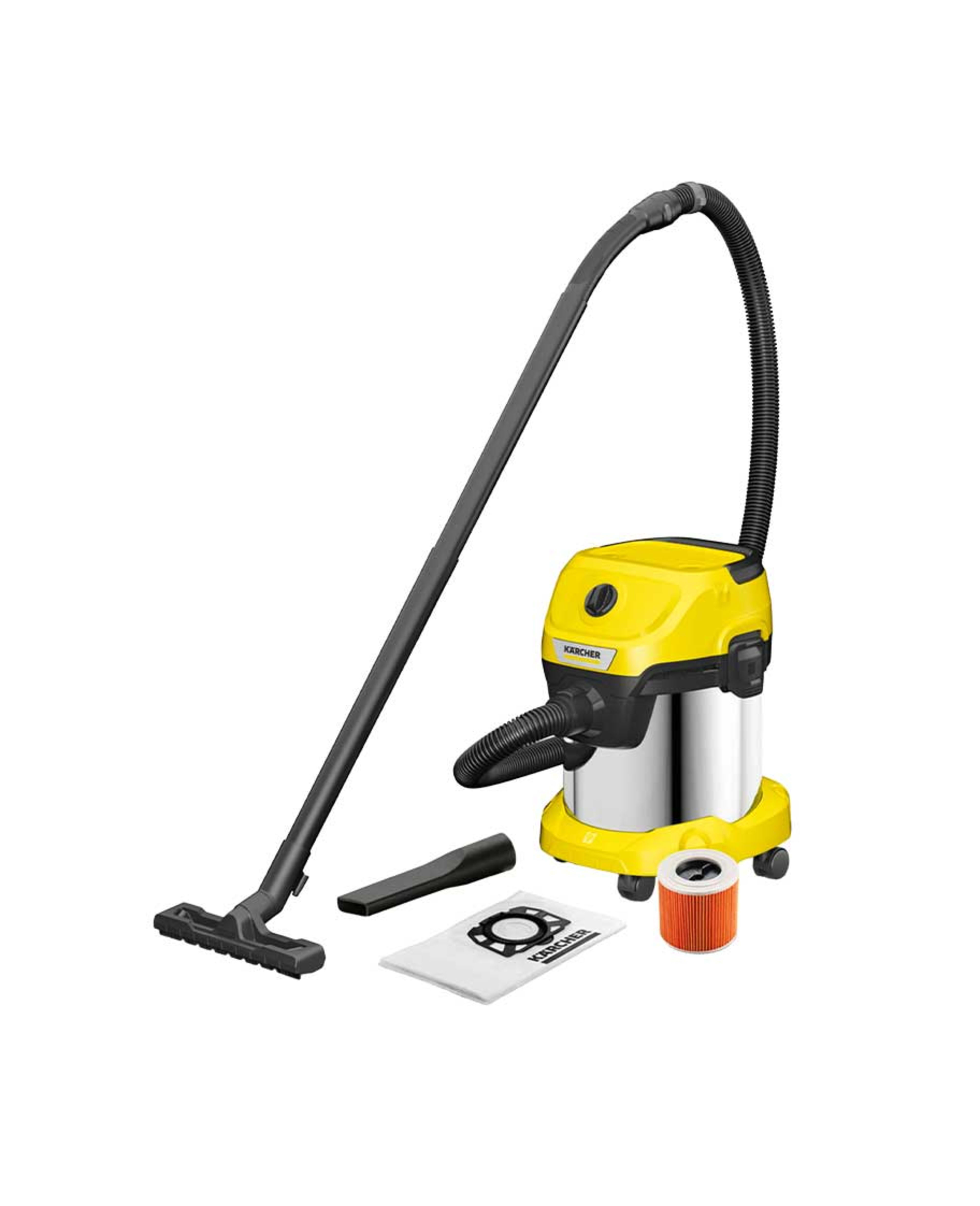 Karcher Wet & Dry Vacuum Stainless Steel Container 17ltr Wd 3 S V